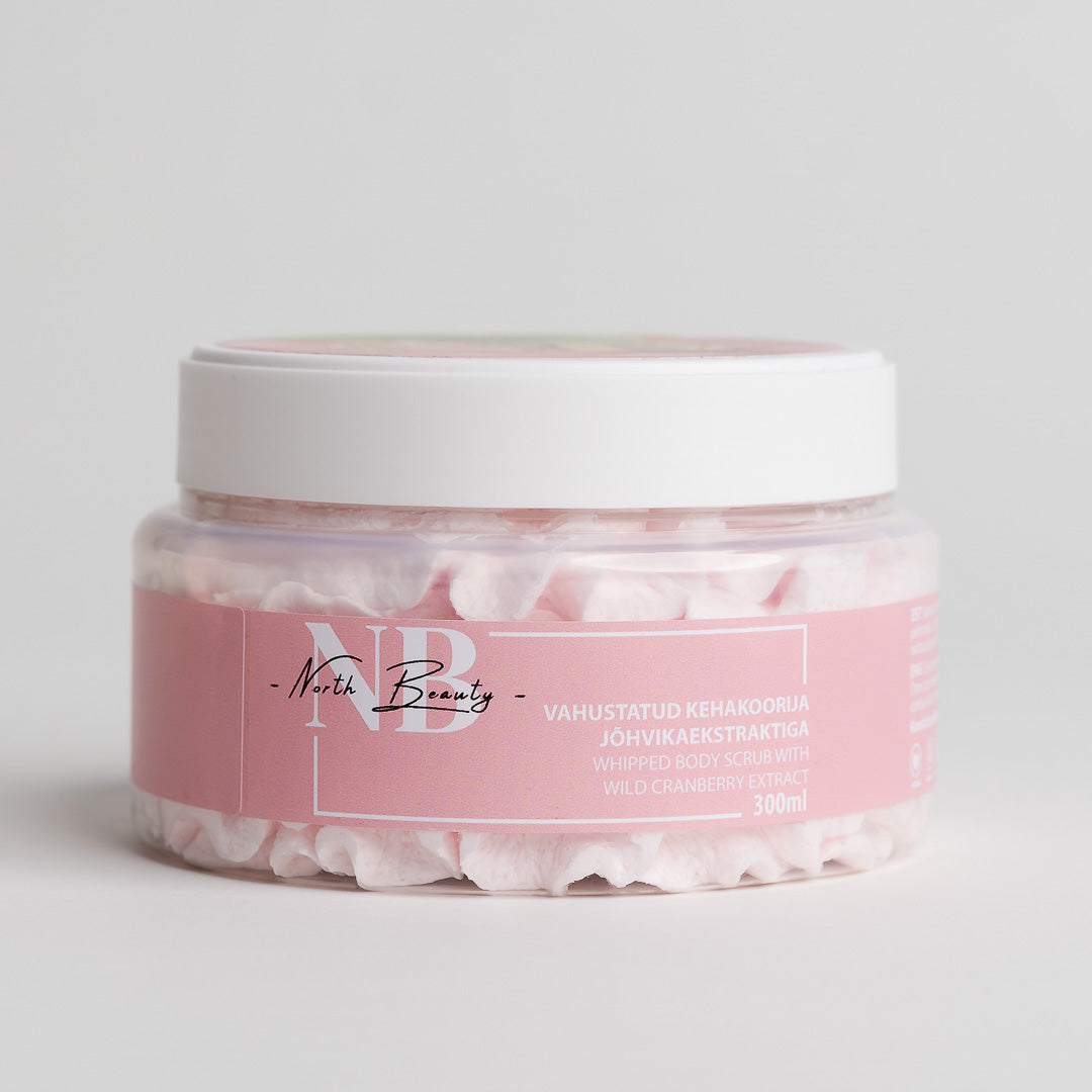 North Beauty Vahustatud Kehakoorija Jõhvikaga, 300ml