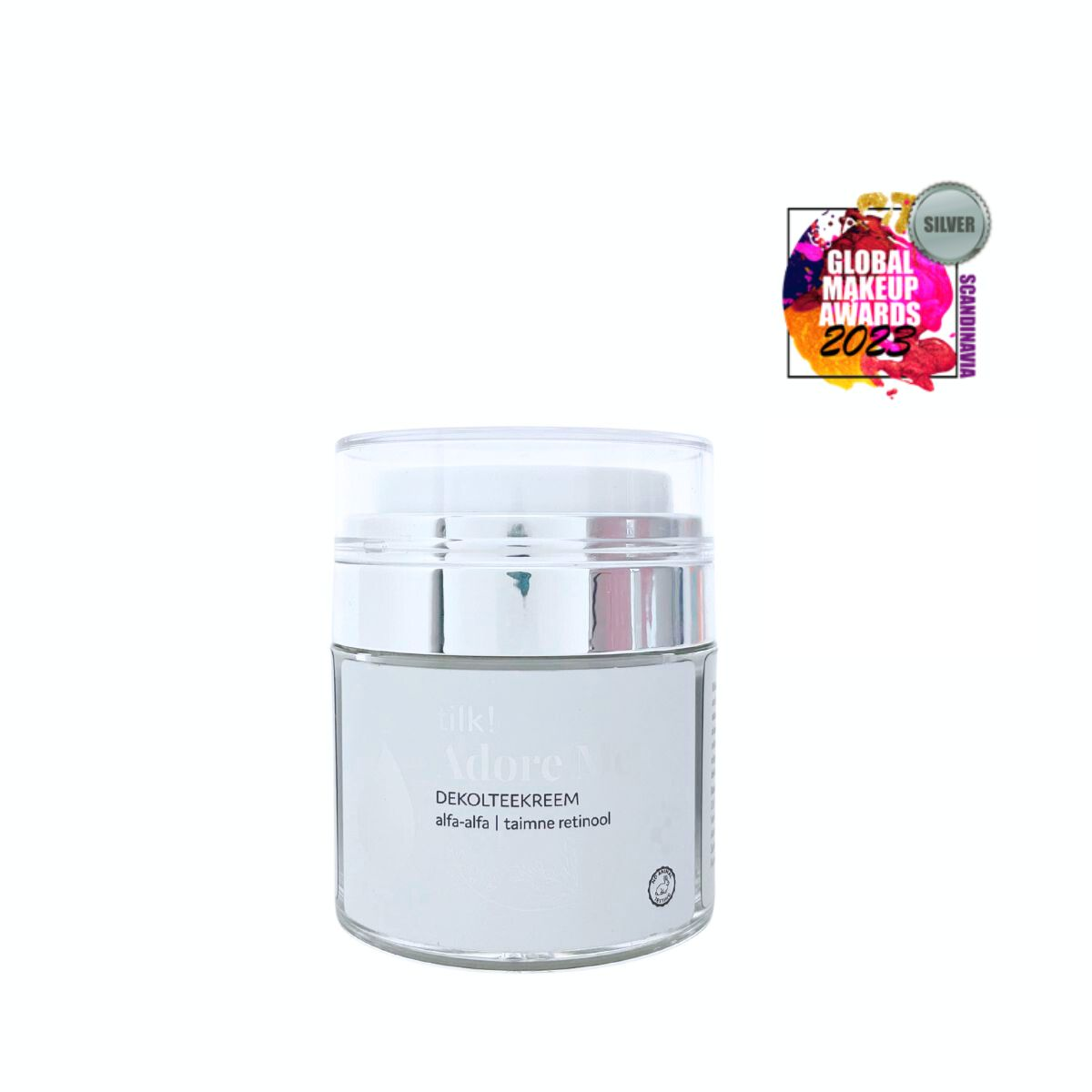 Tilk! Adore Me Rikkalik Dekolteekreem Alfa-alfa ja Taimse Retinooliga, 50 ml