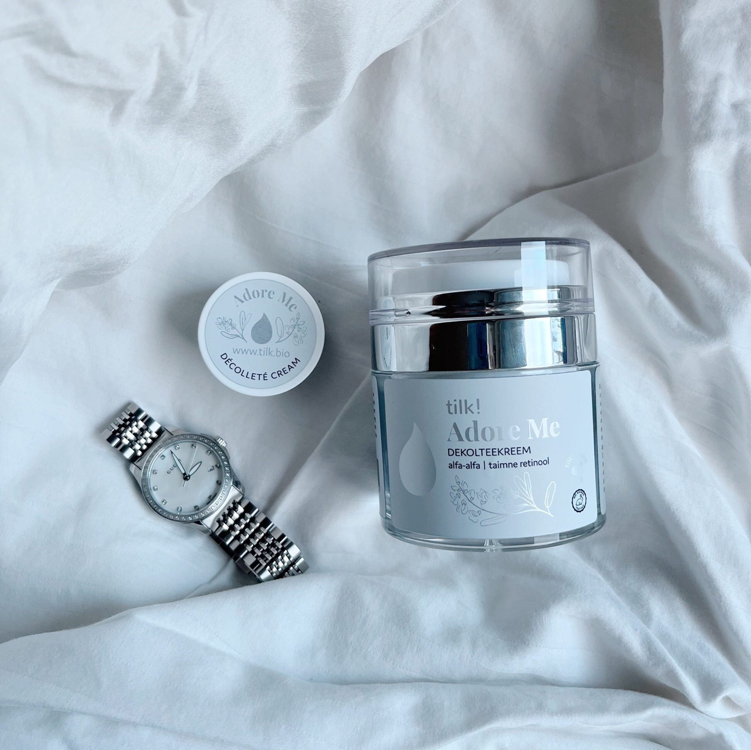 Tilk! Adore Me Rikkalik Dekolteekreem Alfa-alfa ja Taimse Retinooliga, 50 ml