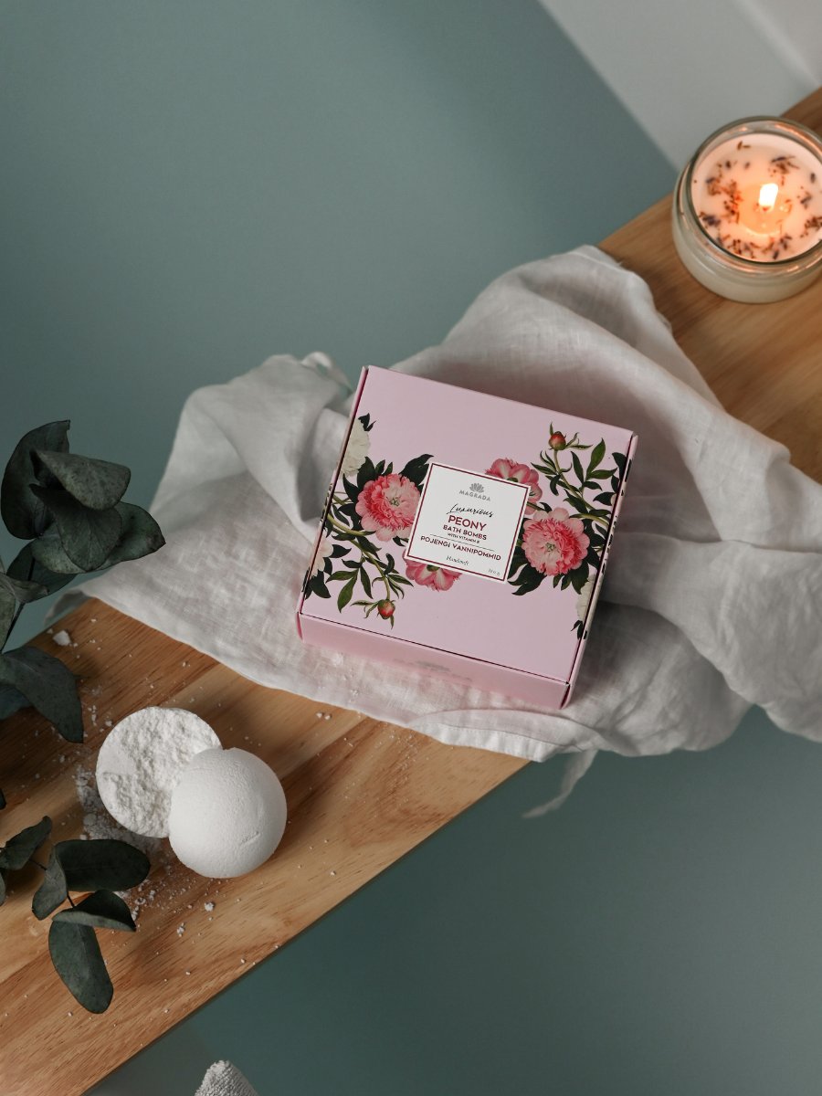 Magrada Organic Cosmetics Luksuslik Vannipall Pojengi ja E-vitamiiniga  - 4tk