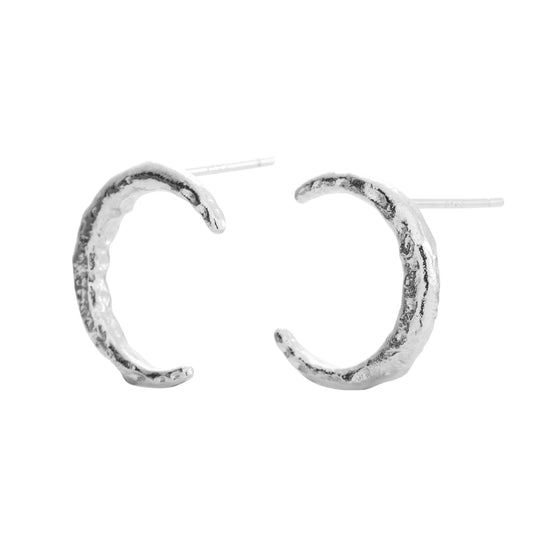 ONEHE "Luna" silver stud earrings