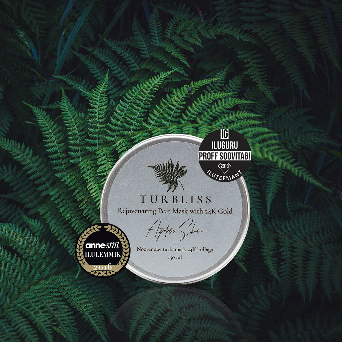 Turbliss Noorendav Turbamask 24K Kullaga 150ml