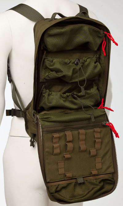 Galvi-Linda meditsiinitarvete kott "Trauma Bag 112" - Sõjaväeroheline