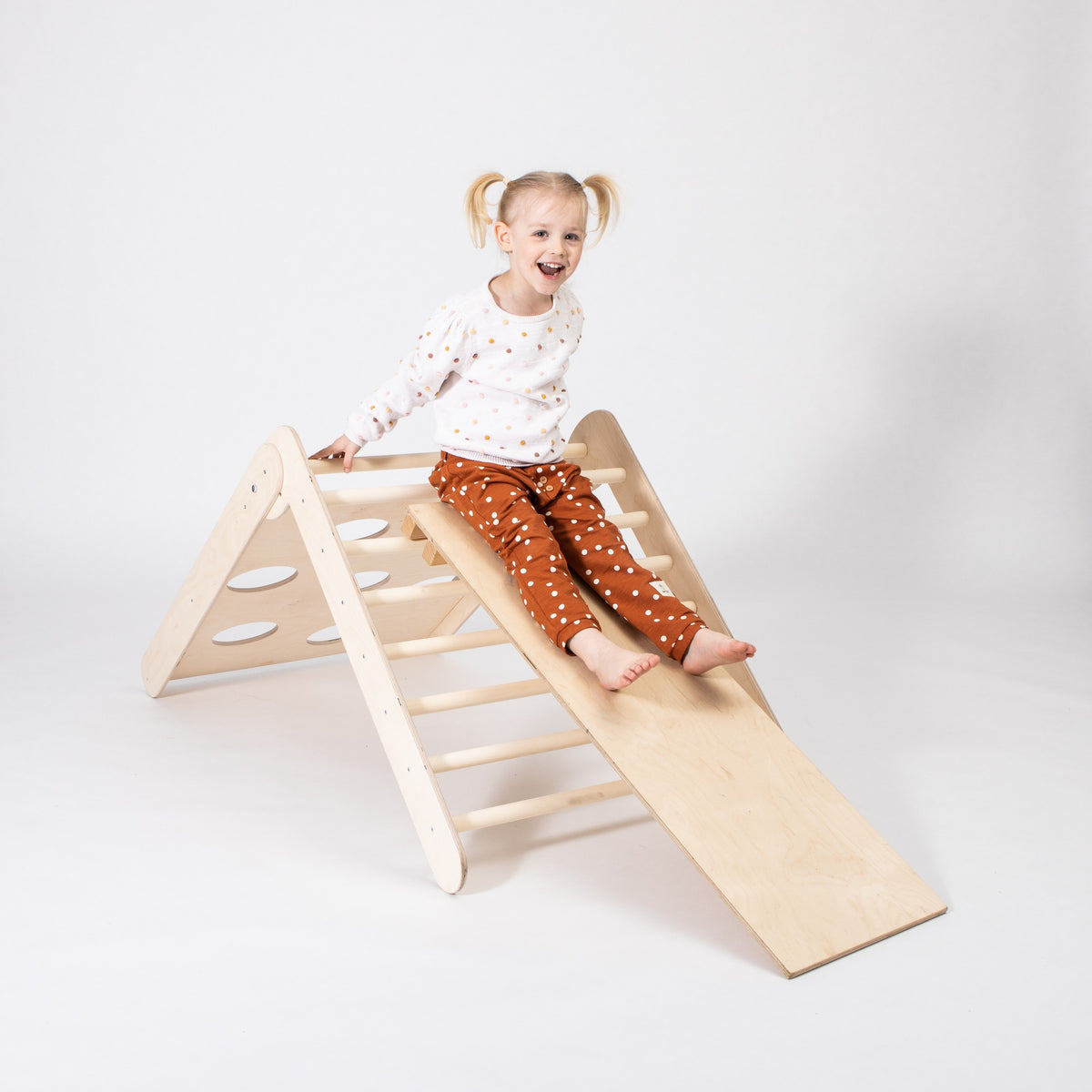Montessori House Bed 2-ühes Montessori ronimiskolmnurk kaldteega