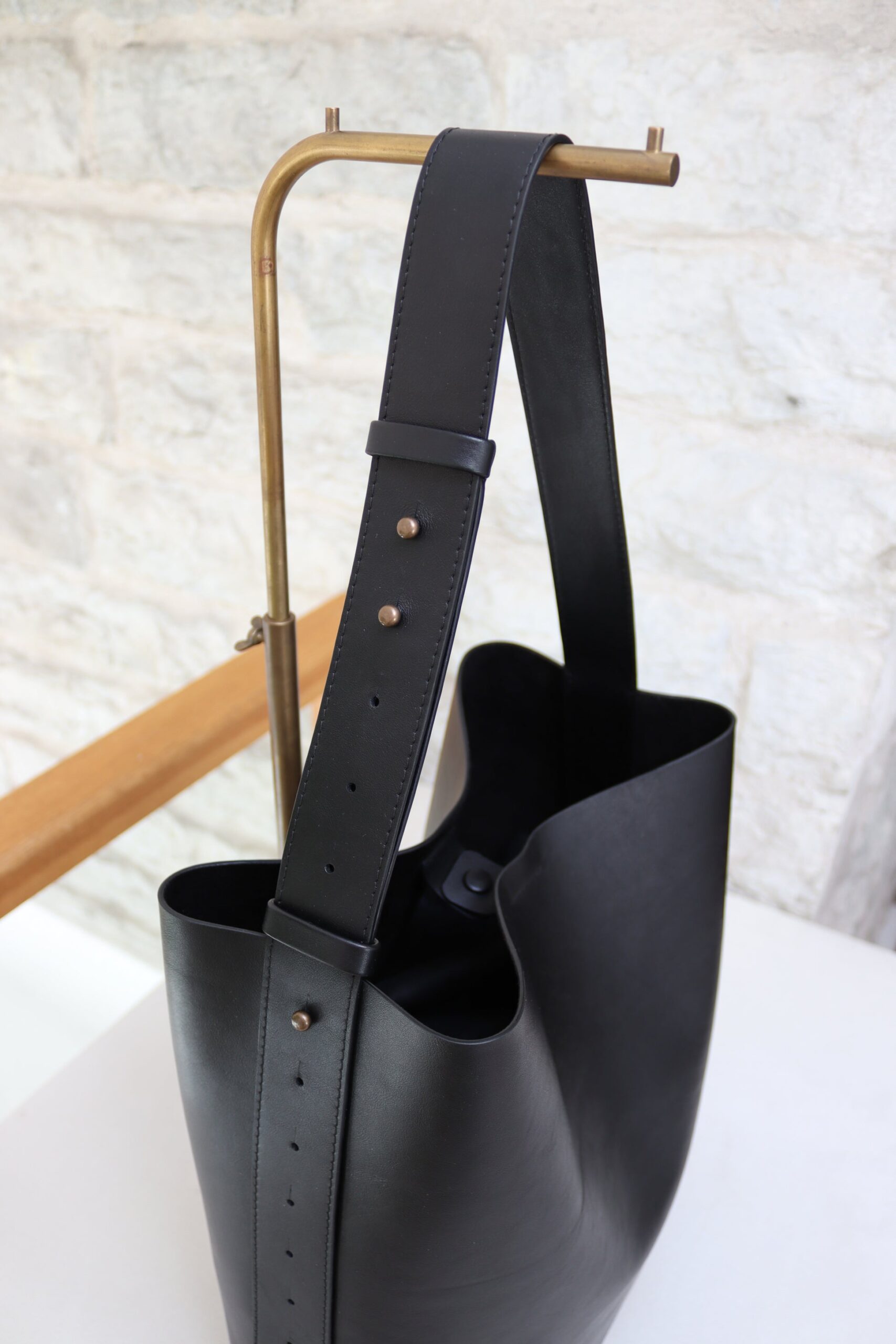 Leather Tote With Removable Clutch