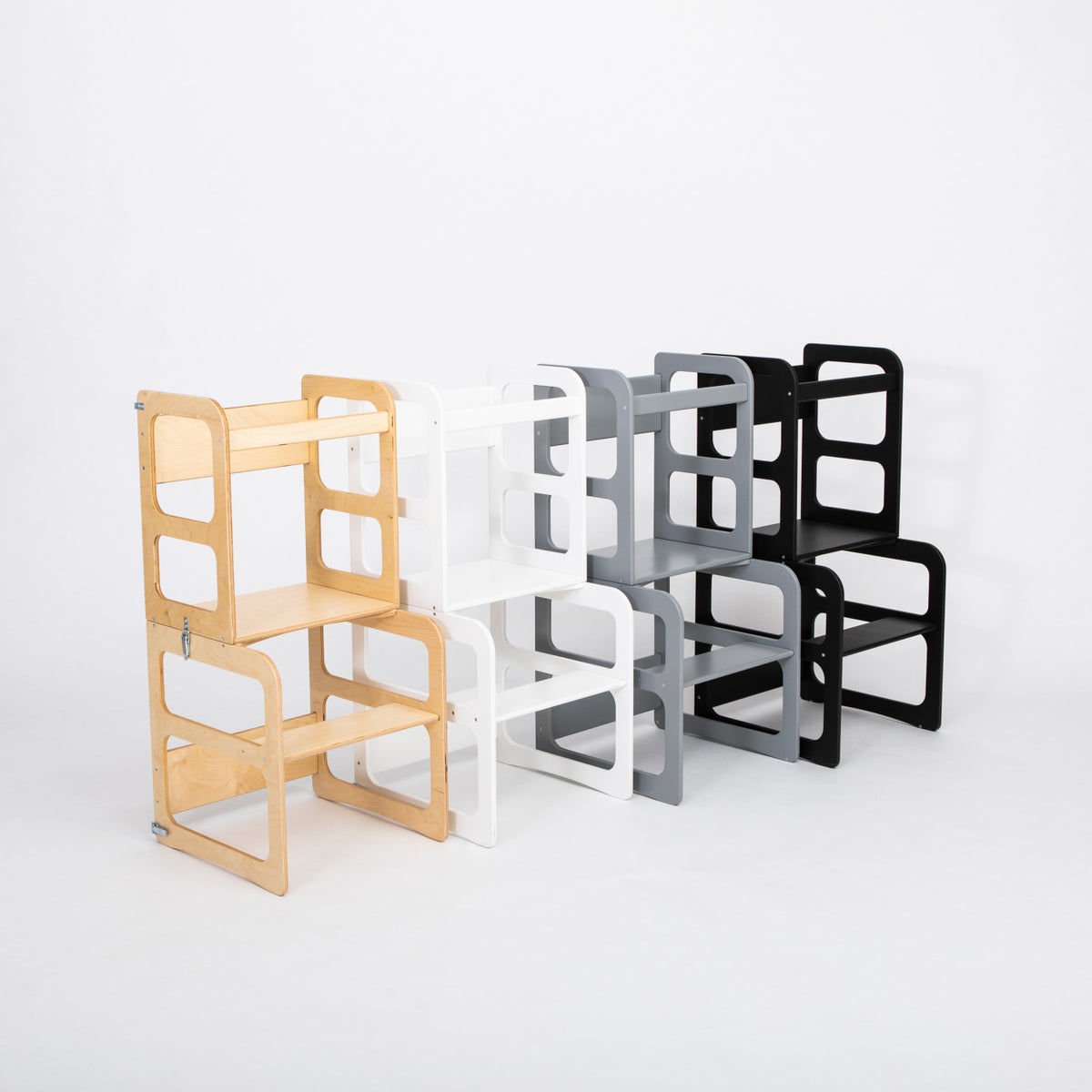 Montessori House Bed 2-in-1 köögitorn, laud ja tool