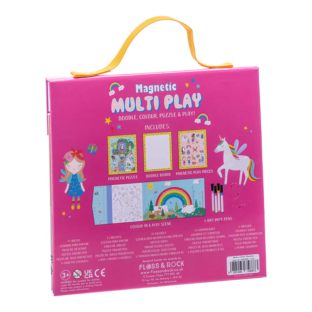 Floss & Rock magnetiline mängukomplekt "Multiplay Scene" - Rainbow Fairy