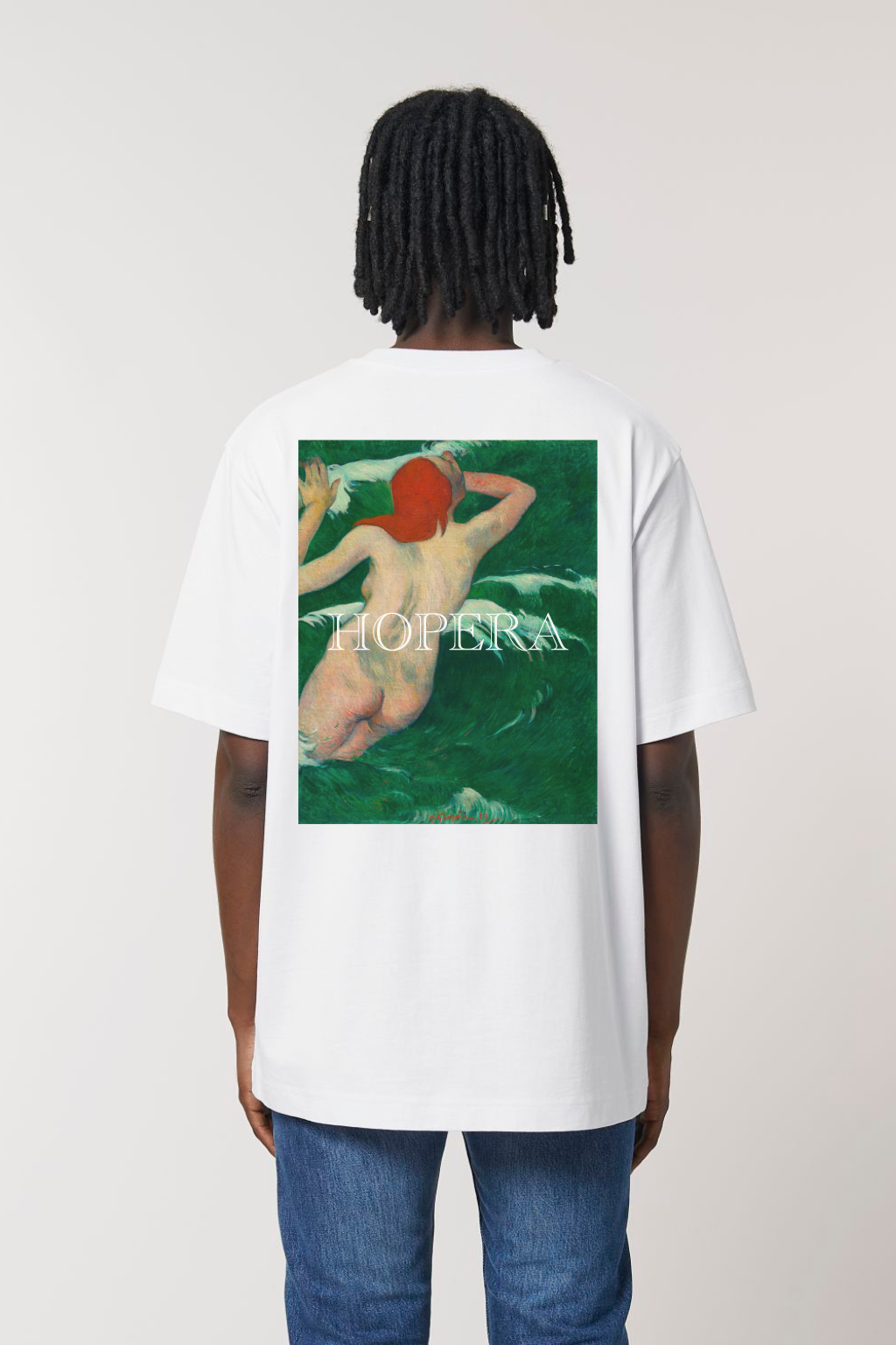 Heavy-Weight Premium T-Shirt "Dans les Vagues" by Paul Gauguin (1889)