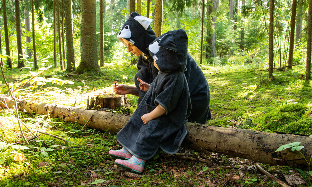 RÄTT Lyhythihainen Poncho HUNT - Lapsille