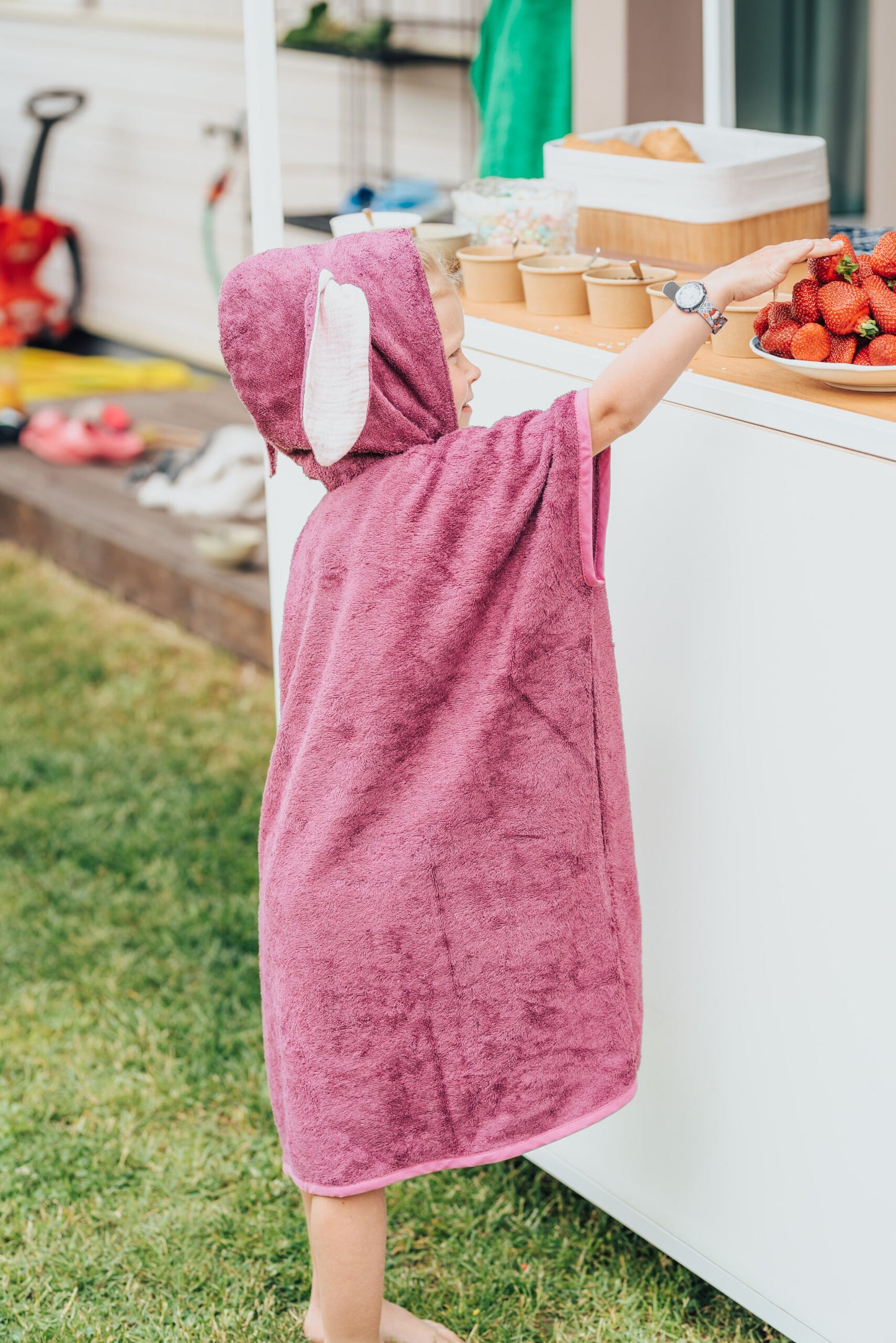 RÄTT Lyhythihainen Poncho BUNNY - Lapsille