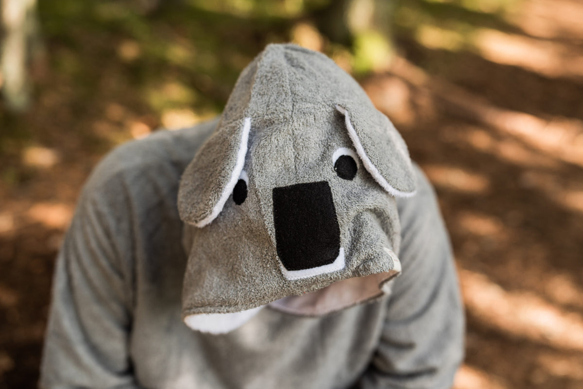 RÄTT lühikeste varrukatega bambusfroteest poncho KOALA
