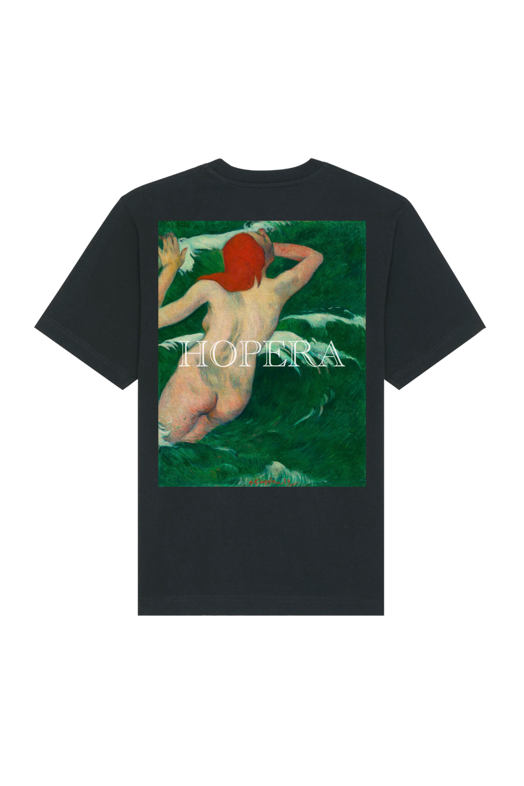 Hopera Heavy-Weight Premium T-särk "Dans les Vagues" – Paul Gauguini klassikaline kunstiteos.