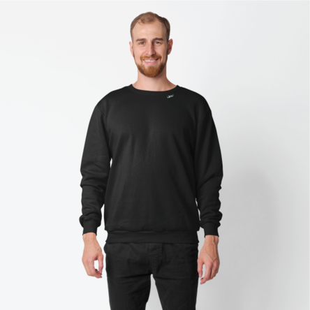 Embroidered Collar Organic Cotton Sweatshirt "Isa" (EE)