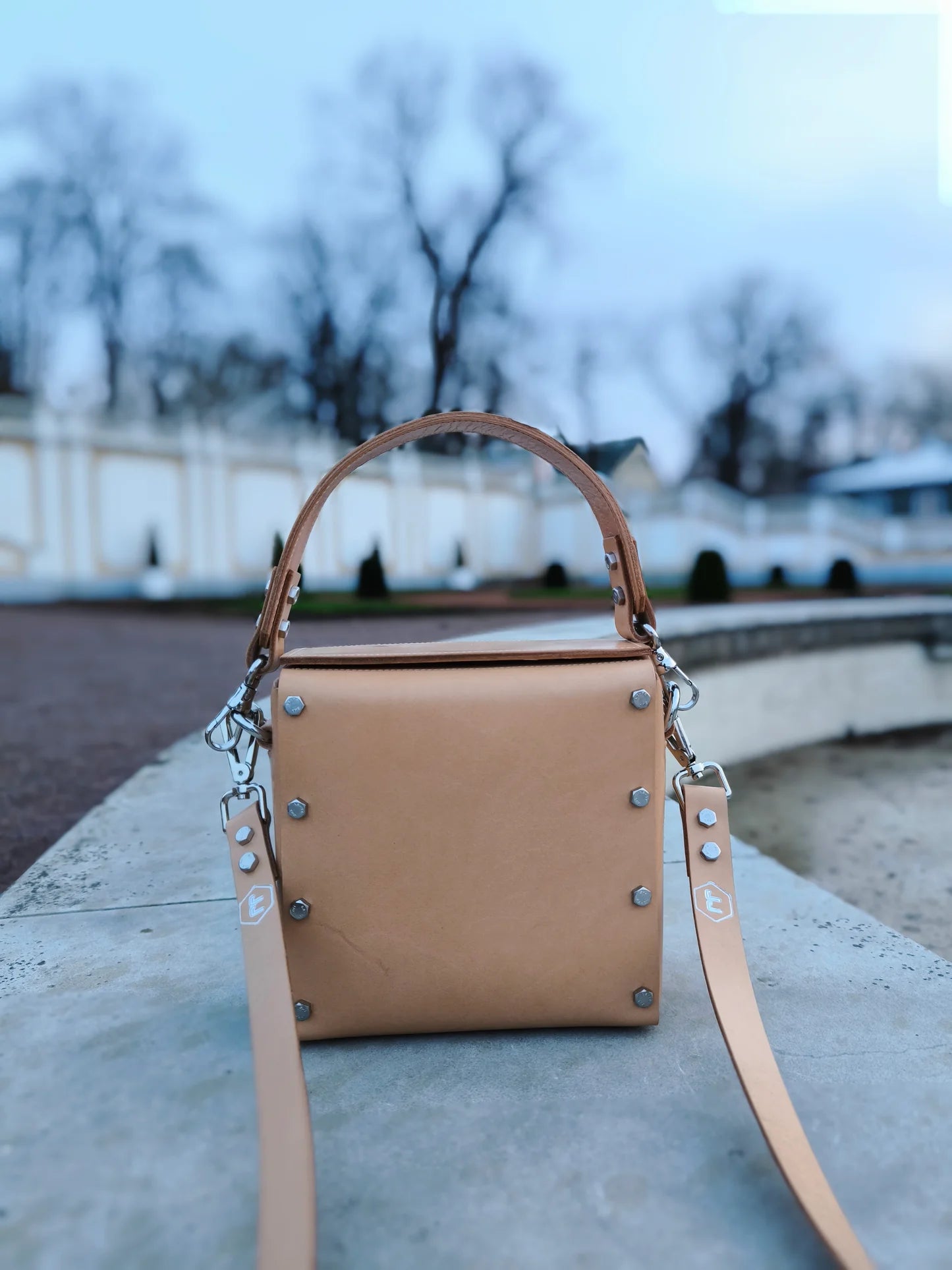 Jana Jaanson Design Nahast Käekott "Jessica" - Beež, peenikese rihmaga