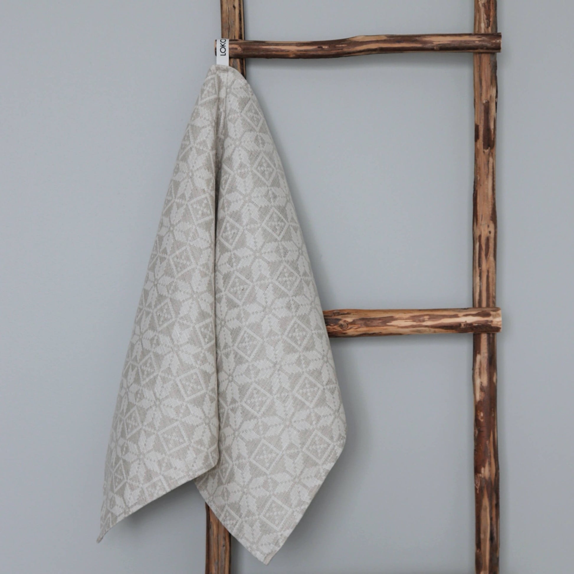 LOKO Hiiumaa Köögirätik – Kaheksakanna Muster, Linane 45×75 cm, Eesti muster