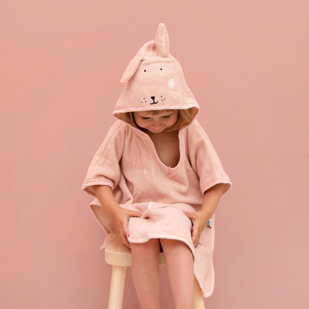 Trixie Baby kapuutsiga laste vanniponcho - Mrs Rabbit