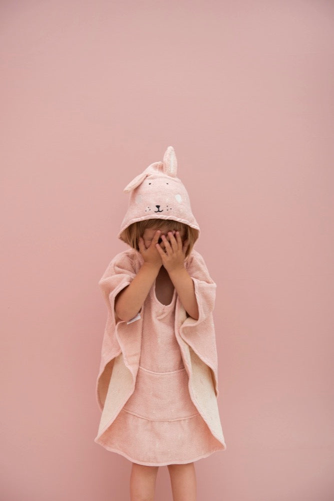 Trixie Baby kapuutsiga laste vanniponcho - Mrs Rabbit