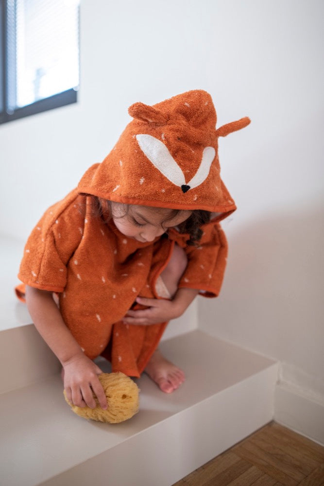 Trixie Baby kapuutsiga laste vanniponcho - Mr Fox
