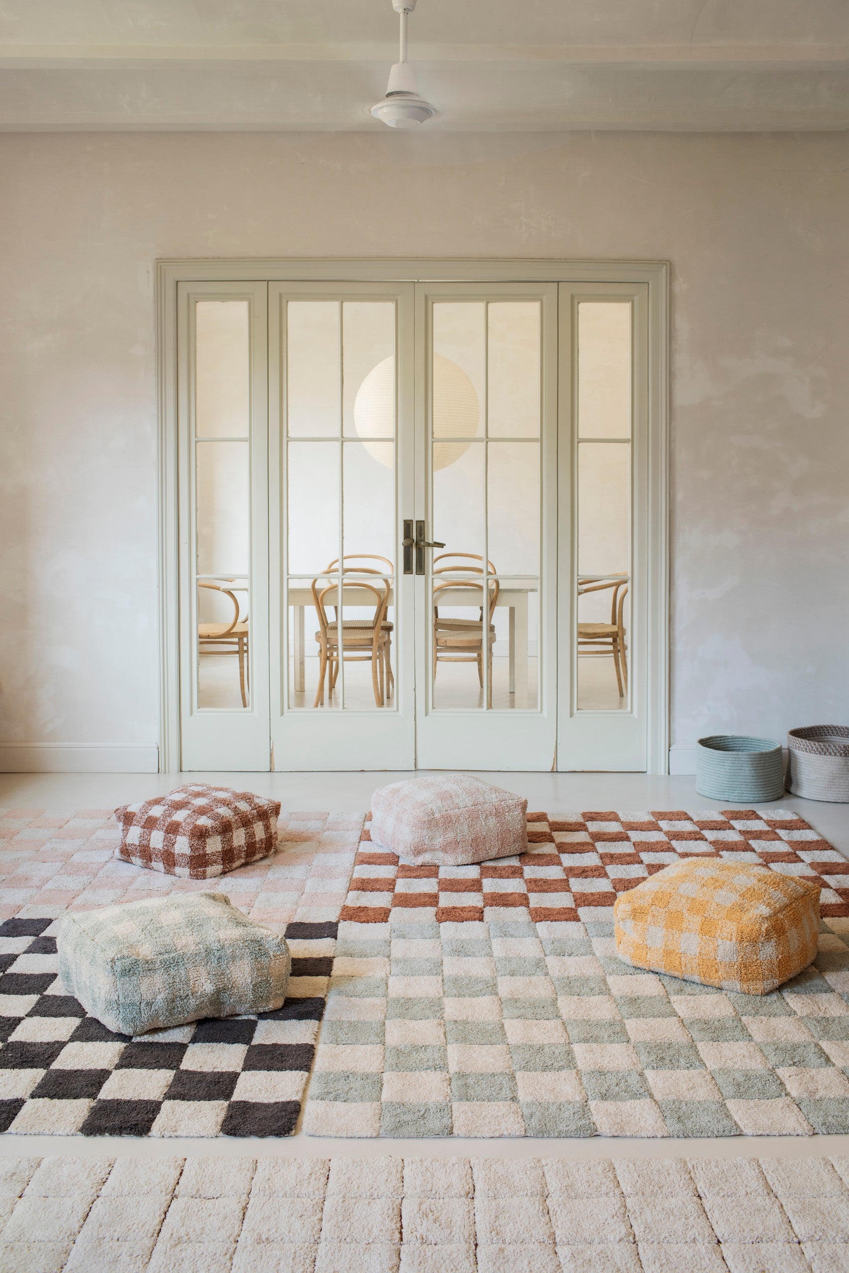 Lorena Canals Pestav Puuvillavaip Kitchen Tiles Rose – Vintage Plaadimustriga Vaip 120×160 cm


