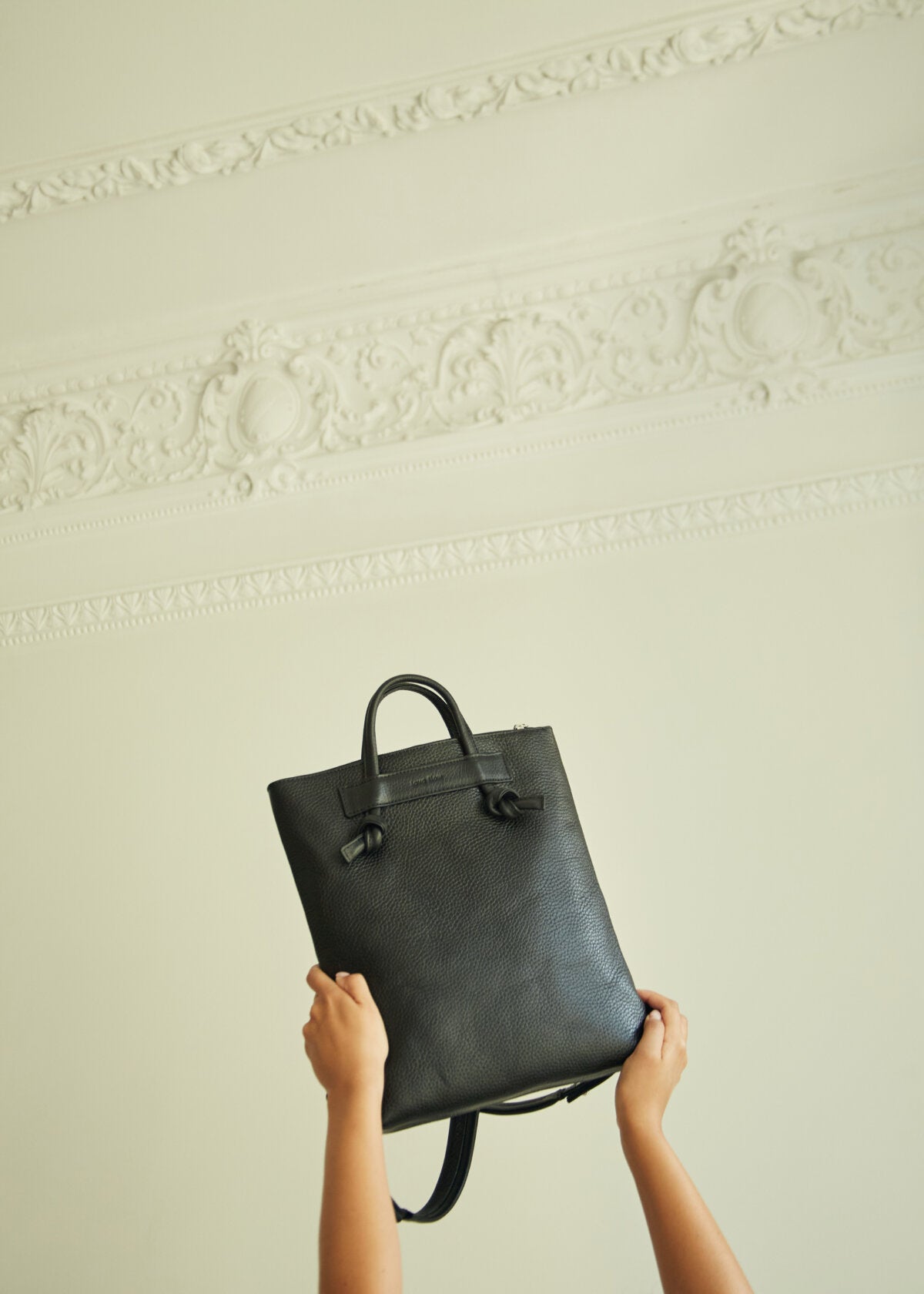 Minimal Leather Backpack ALICE ARM