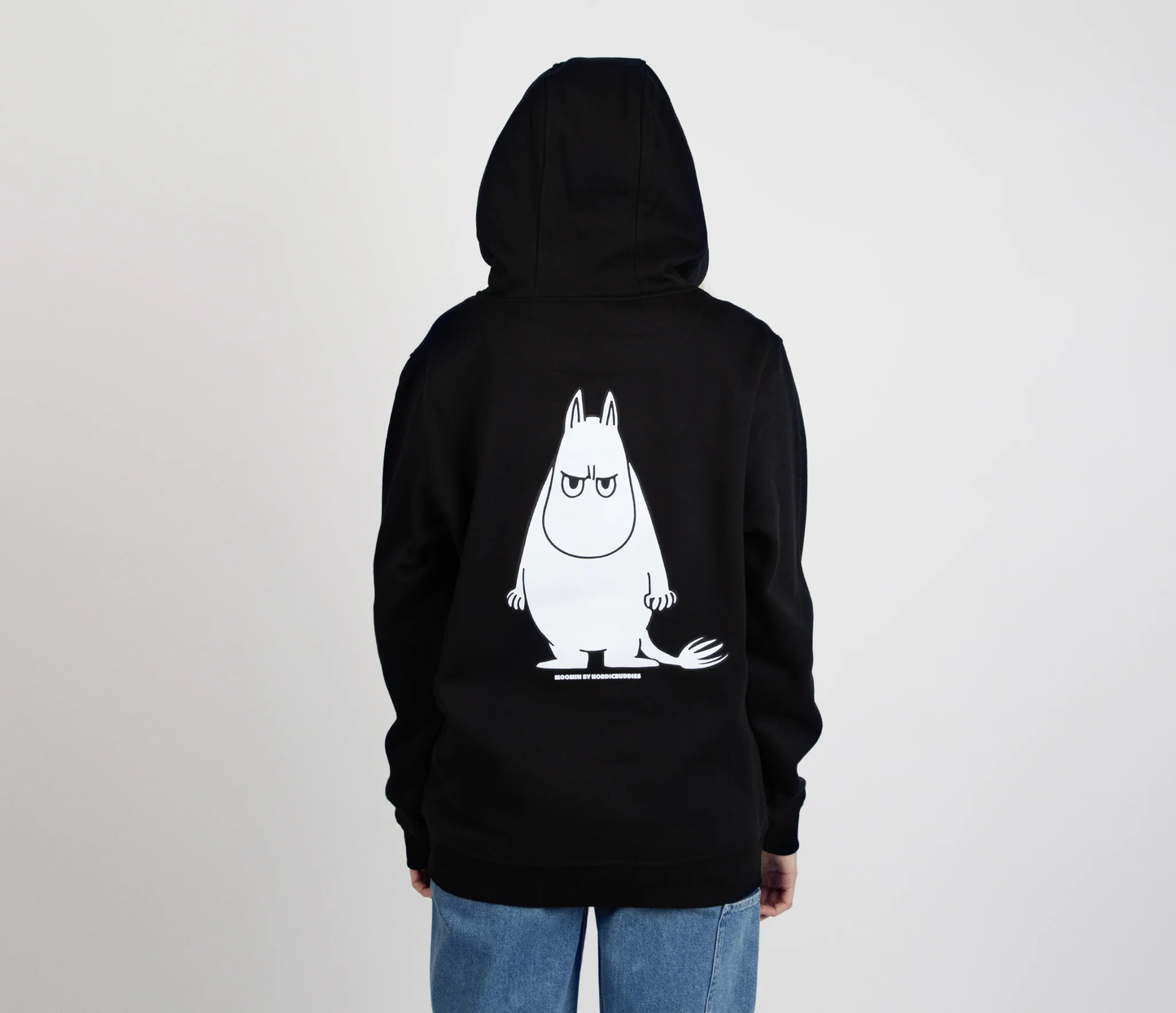 Moomin by NordicBuddies "Muumitrolli Tuju" Dressipluus Kapuutsiga Unisex - Must