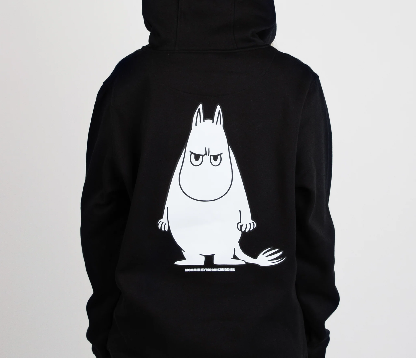 Moomin by NordicBuddies "Muumitrolli Tuju" Dressipluus Kapuutsiga Unisex - Must