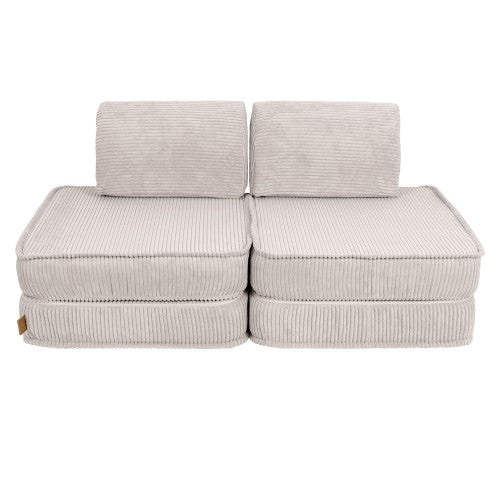 MeowBaby® väike modulaarne laste diivan - Aesthetic Ecru