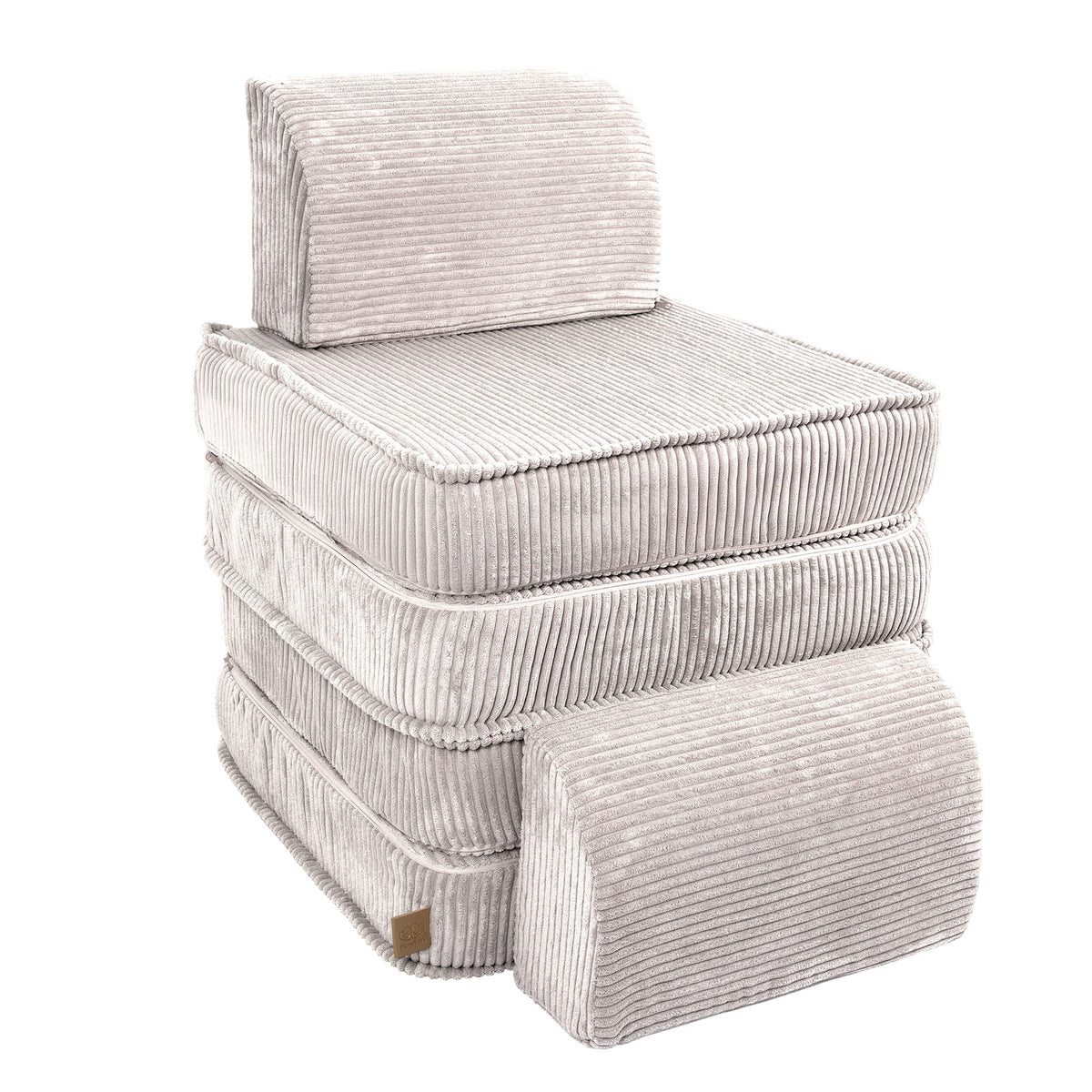 MeowBaby® väike modulaarne laste diivan - Aesthetic Ecru