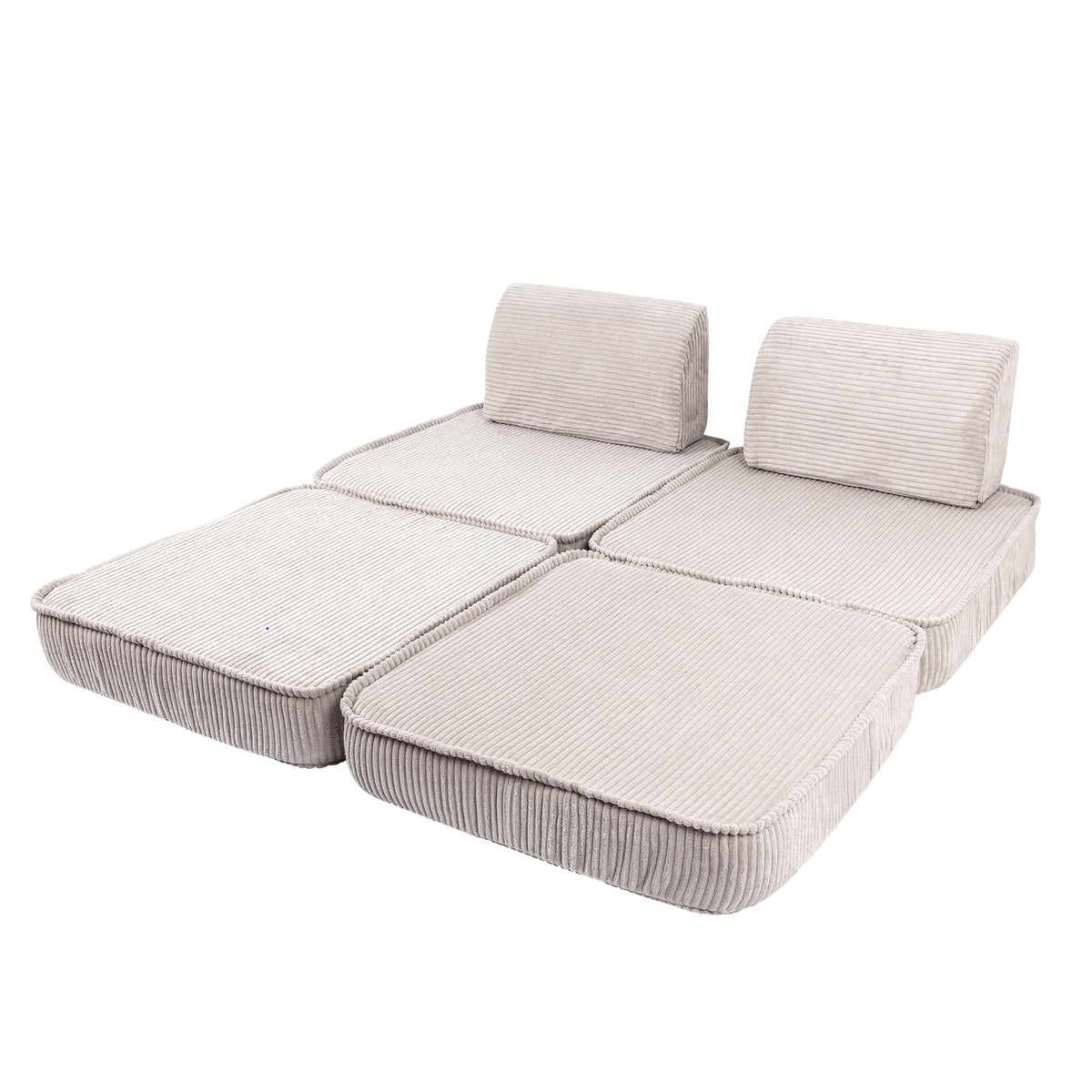 MeowBaby® väike modulaarne laste diivan - Aesthetic Ecru
