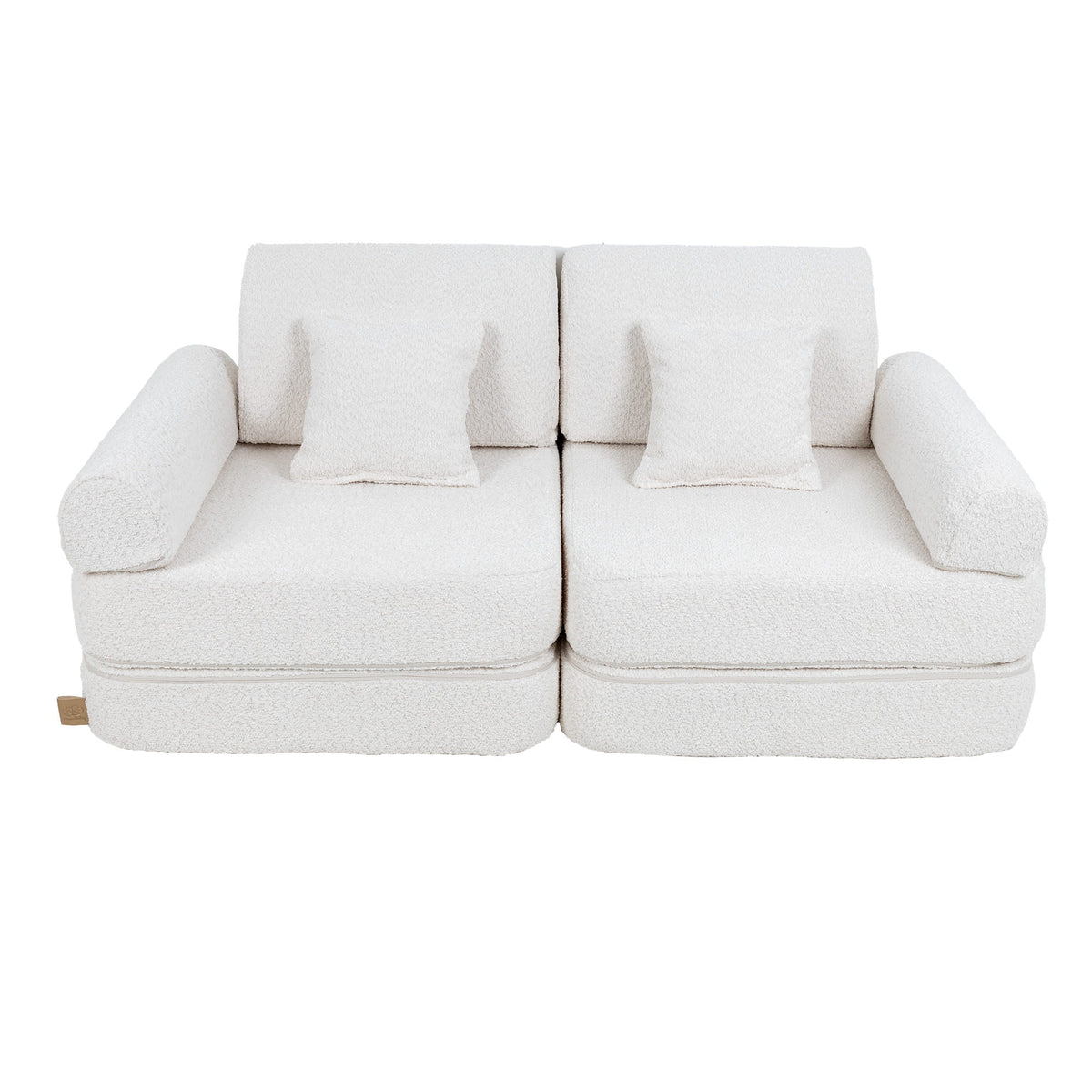MeowBaby® keskmine modulaarne laste diivan - Boucle White