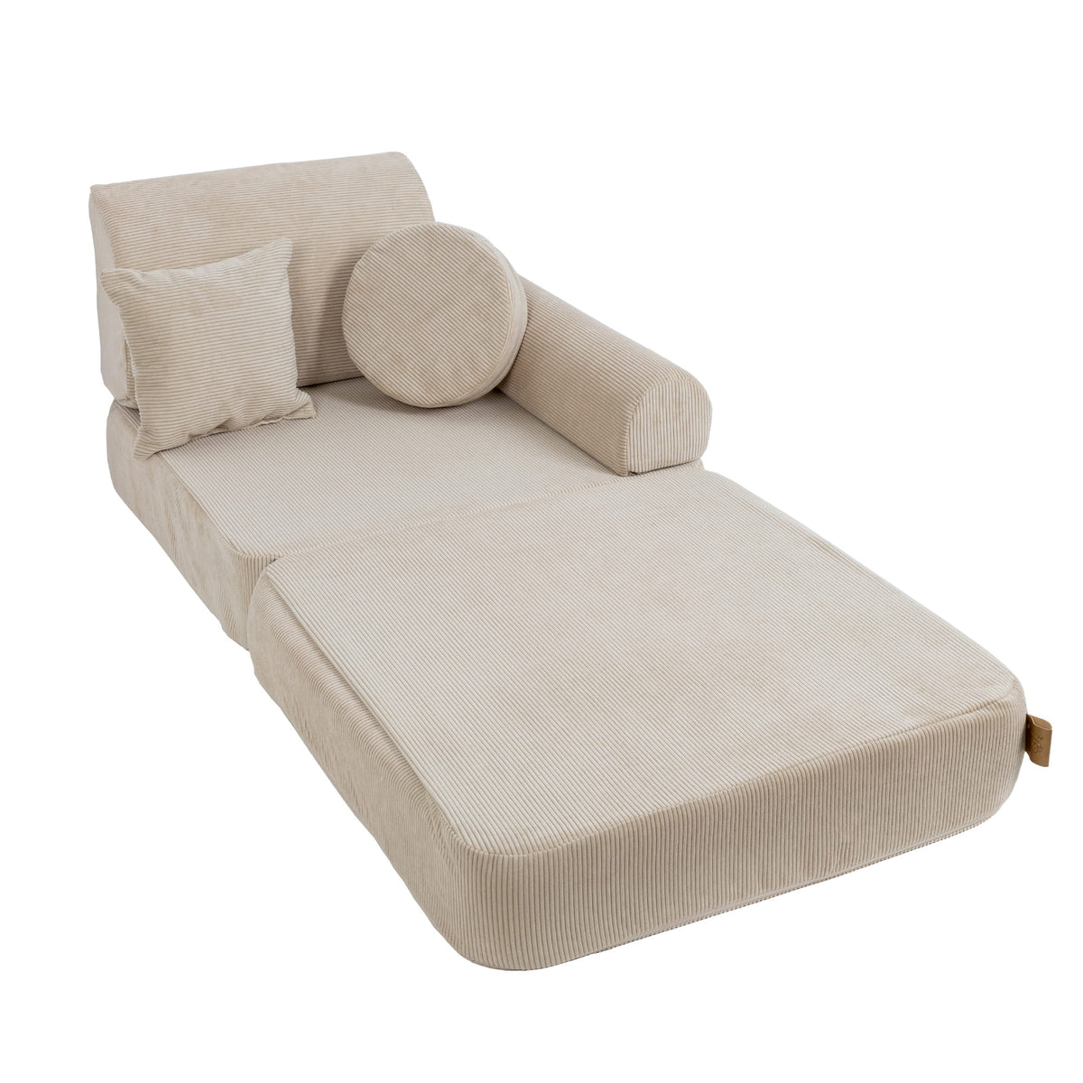 MeowBaby® keskmine modulaarne laste diivan - Slimcord Ecru