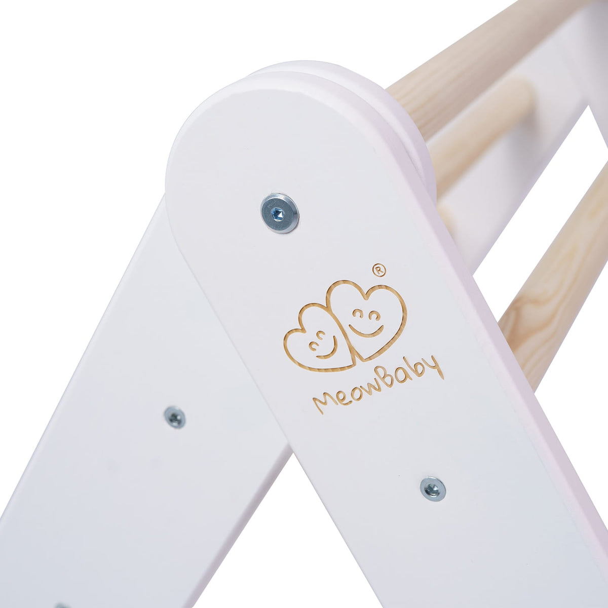 MeowBaby® redeliga mängumaja sinakashalli kattega - Valge