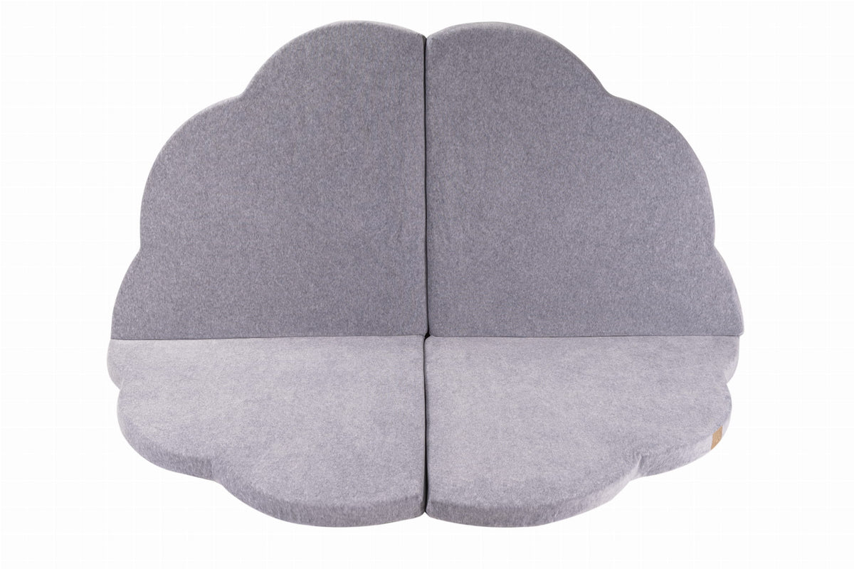 MeowBaby® velvetist pilvekujuline laste mängumatt - Helehall