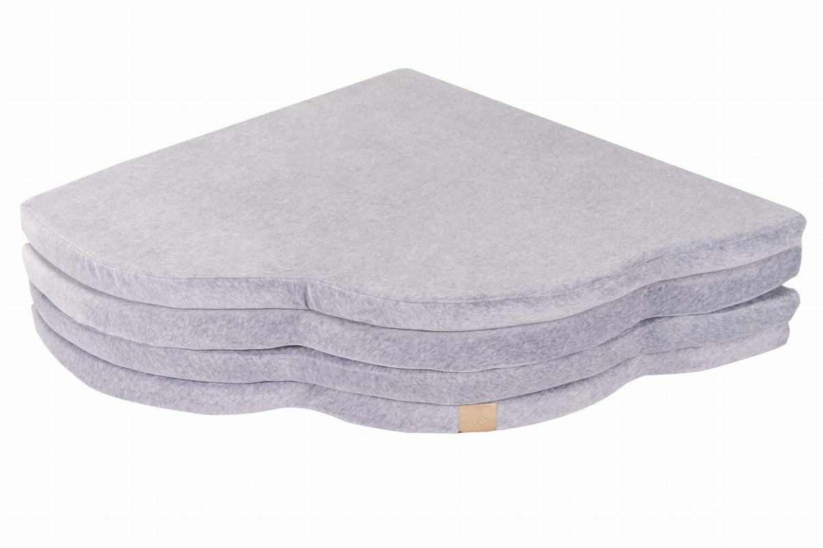 MeowBaby® velvetist pilvekujuline laste mängumatt - Helehall