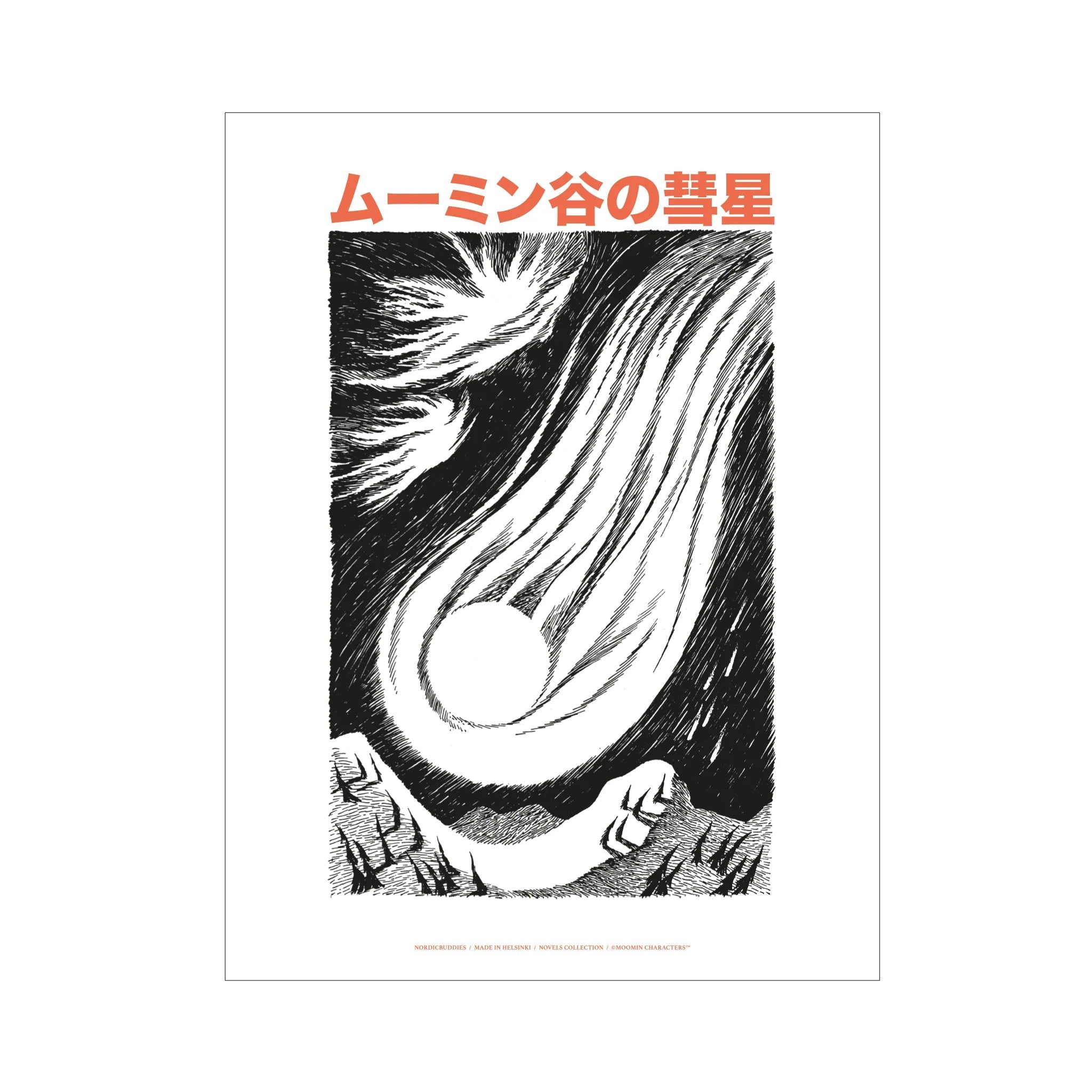 Moomin by NordicBuddies Moomintroll Novellikollektsiooni Plakat/poster "Komeet" – 30×40 cm