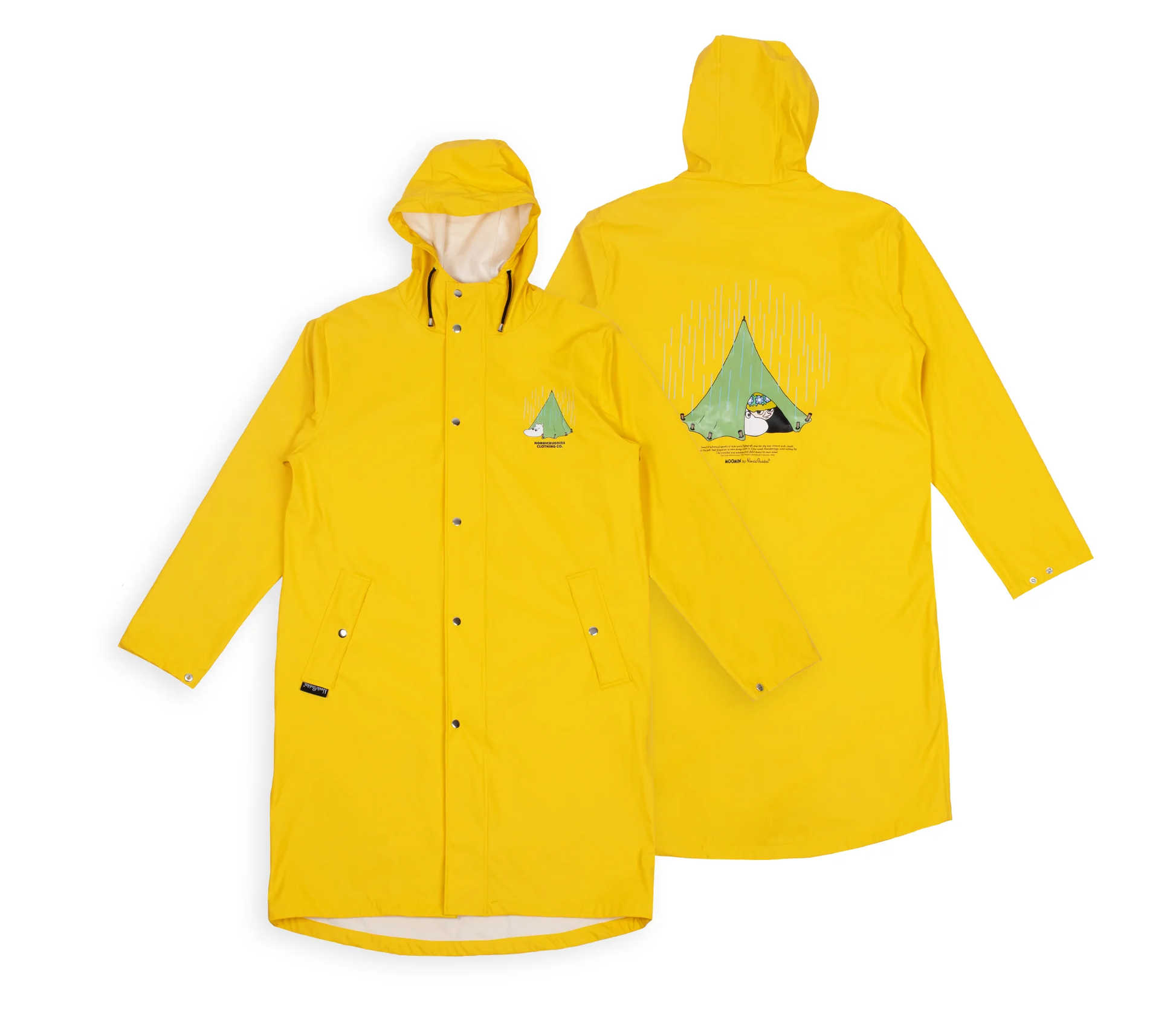Moomin by NordicBuddies "Muumi Seiklused" Vihmamantel Unisex - Kollane