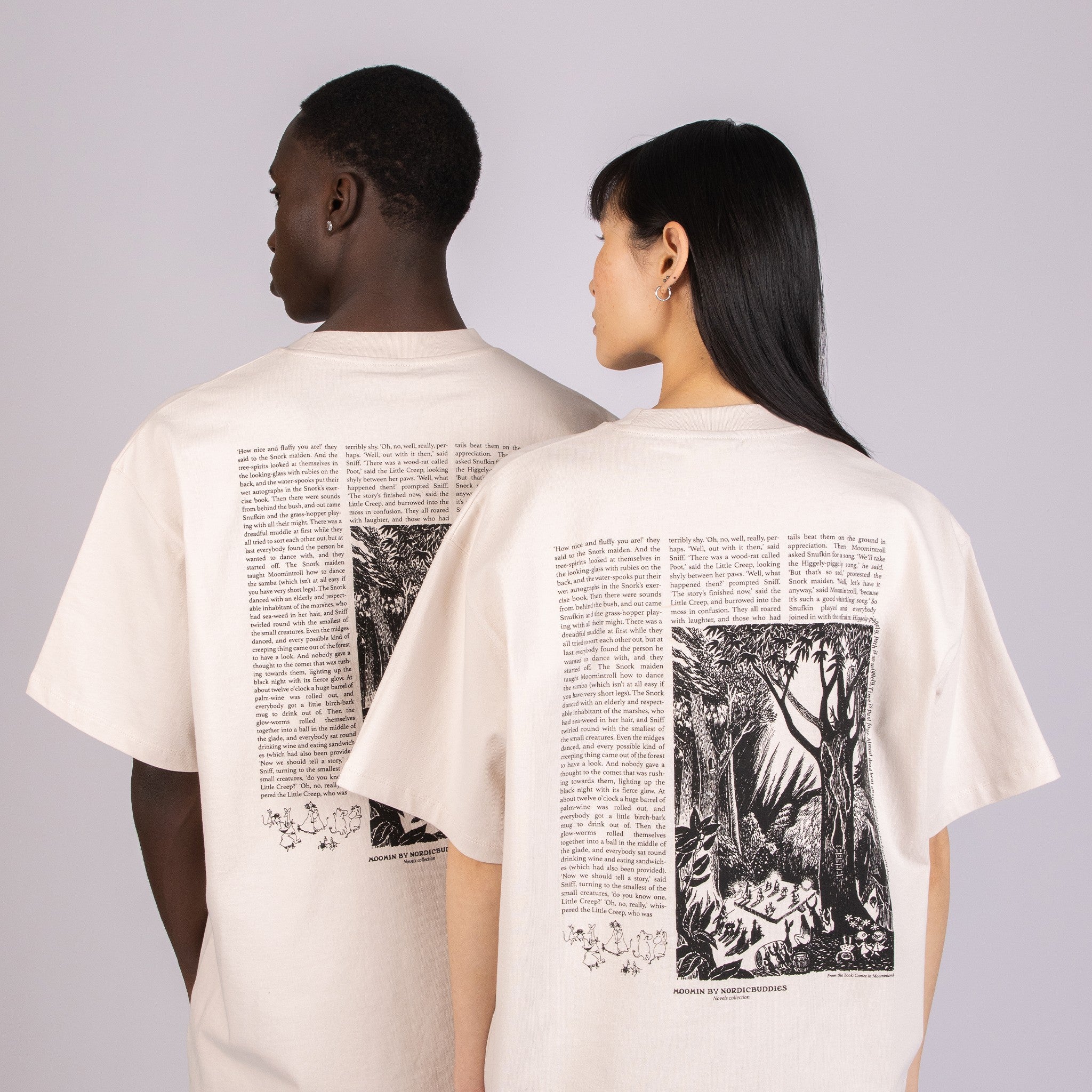 Moomin by NordicBuddies Novellikollektsiooni Unisex T-särk – Beež

