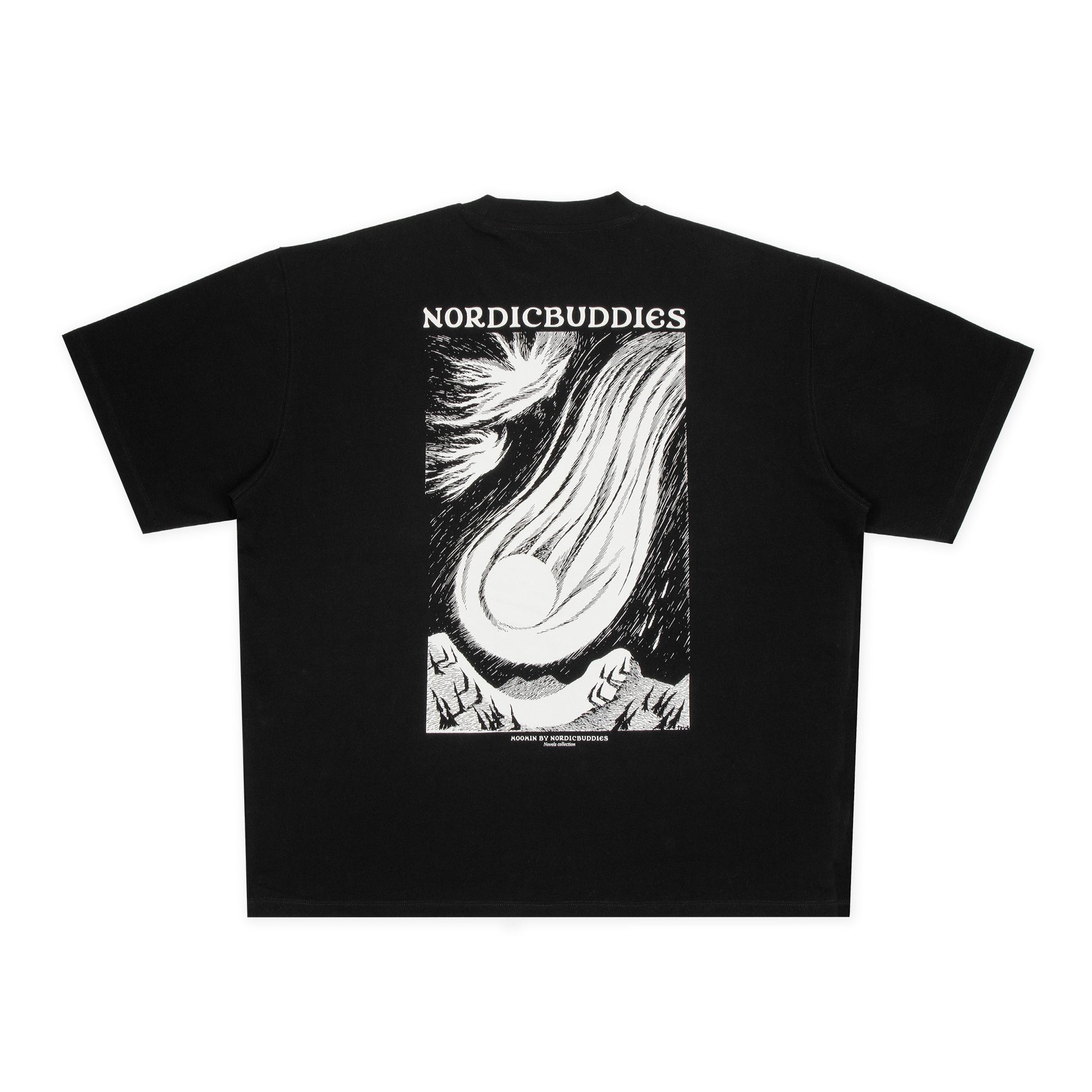Moomin by NordicBuddies Novellikollektsiooni Unisex T-särk – Must

