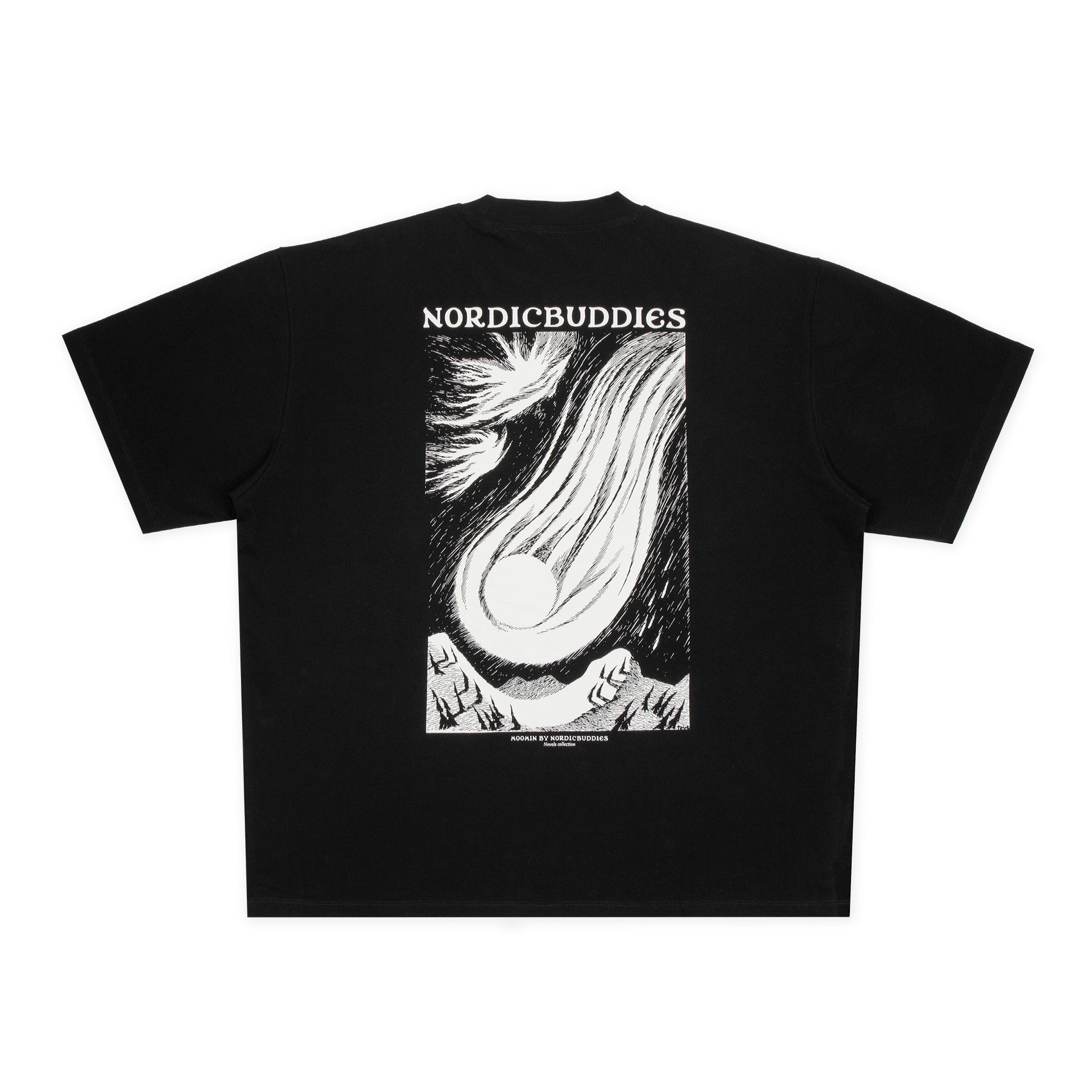 Moomin by NordicBuddies Novellikollektsiooni Unisex T-särk – Must

