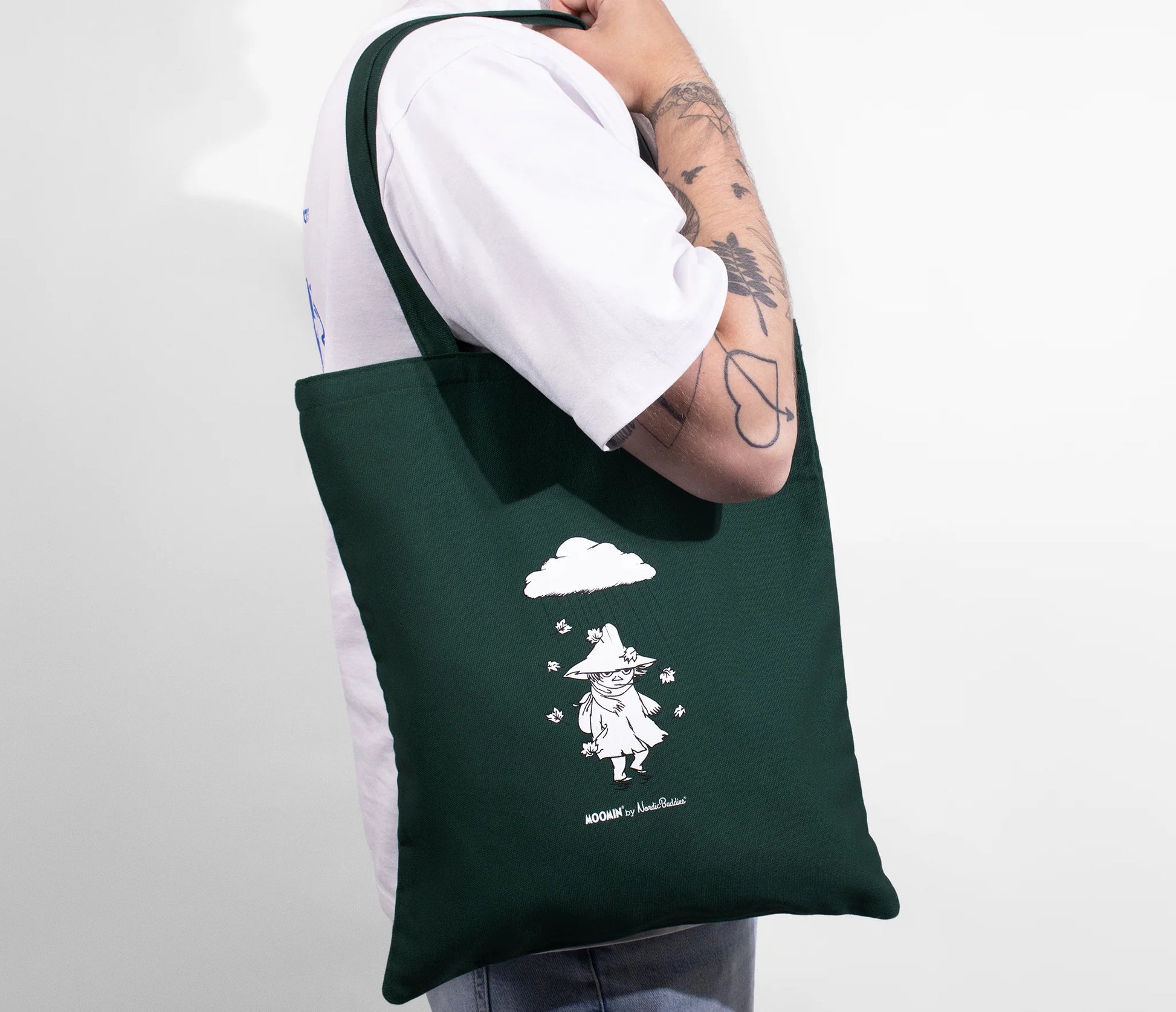 Moomin by NordicBuddies "Nuuskmõmmik" kott - Roheline modelliga