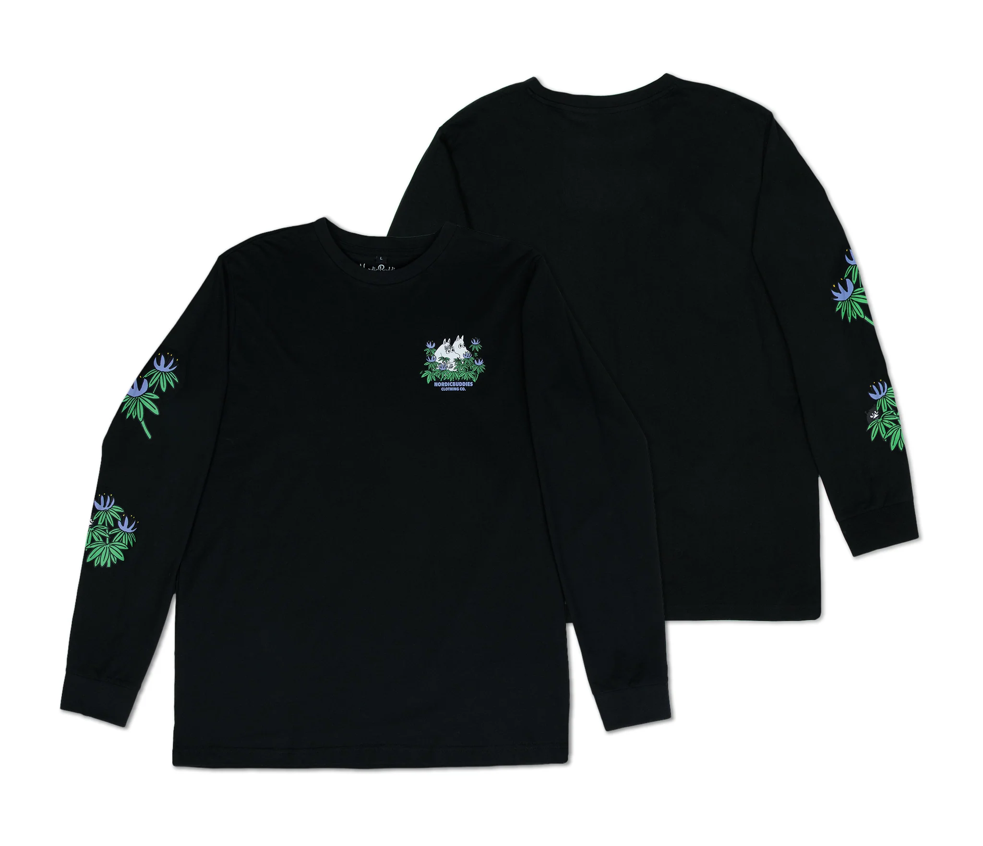 Moomin by NordicBuddies Pikkade Käistega Särk "Pimesikk" Unisex eest ja tagant