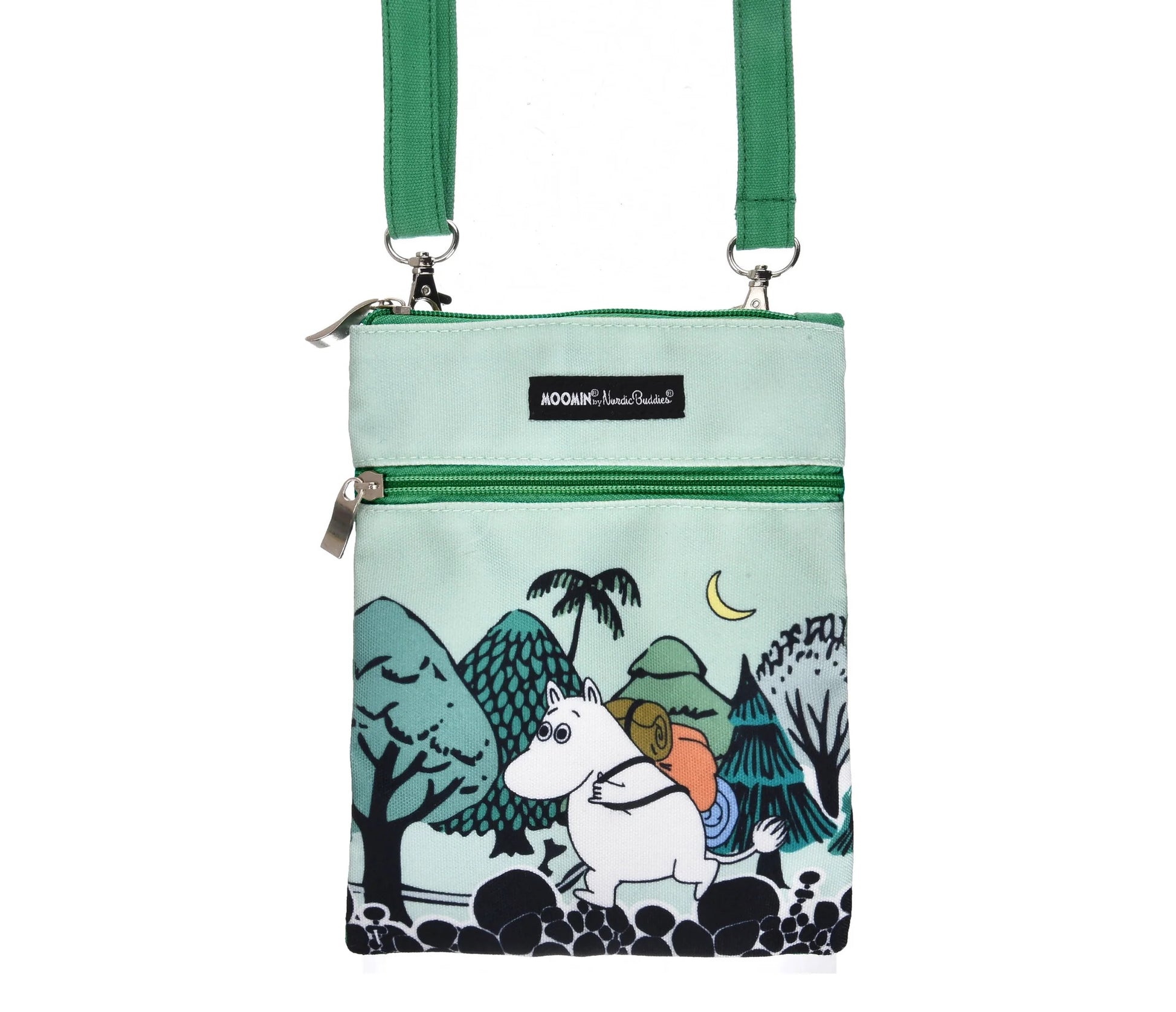 Moomin by Nordicbuddies "Muumitroll Seiklemas" Väike Kott - Roheline