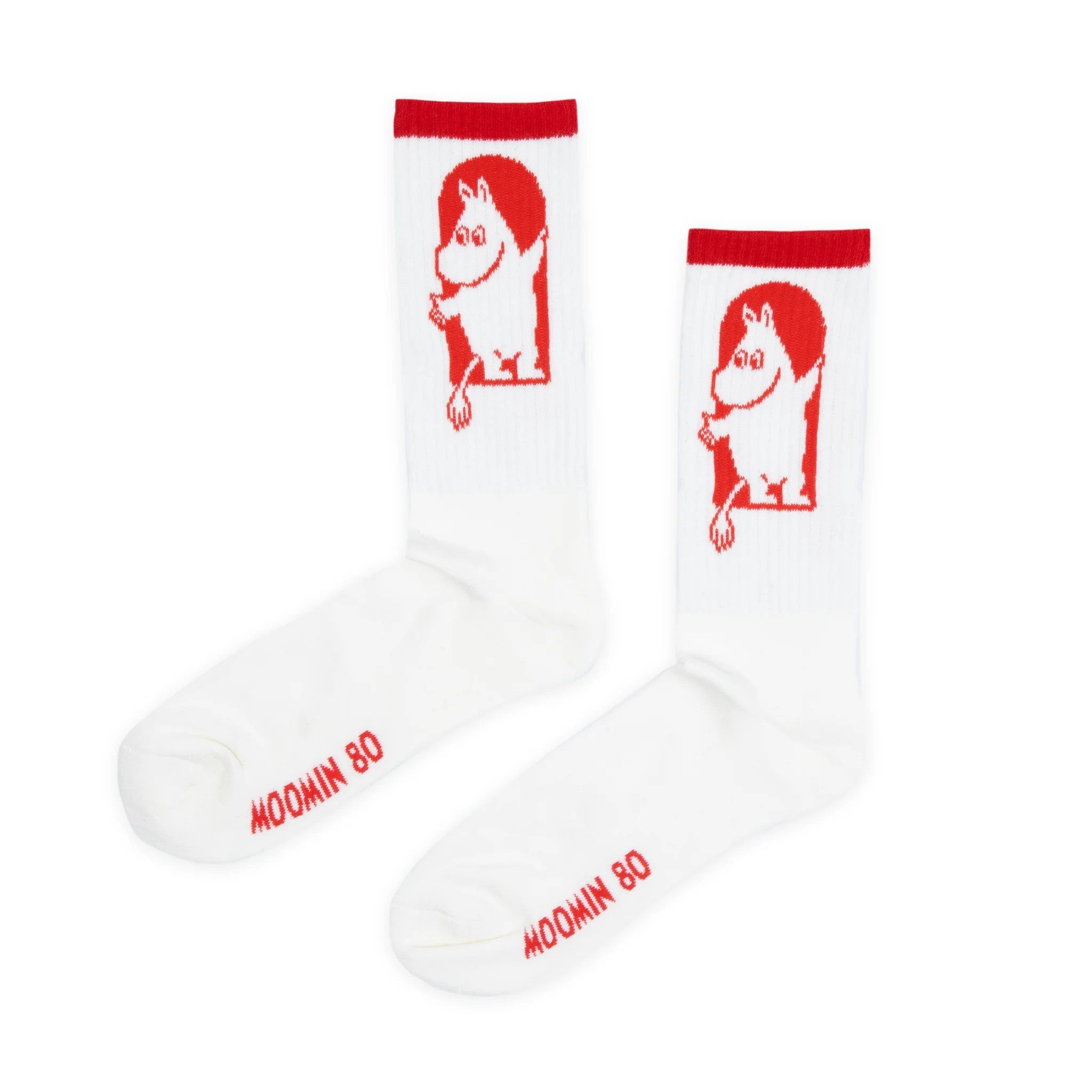 Moomin by Nordicbuddies Red Cross Sokid Meestele – Valge ja Punane