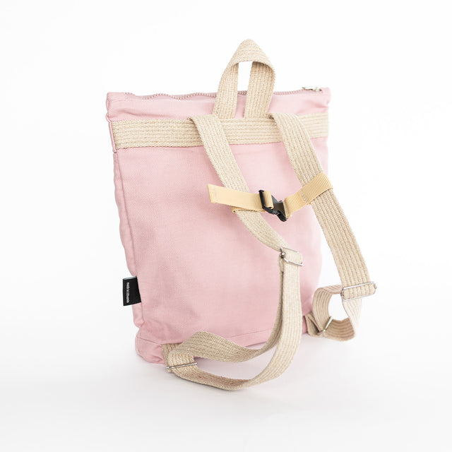 Muni Pink Bow laste koolikott lähedalt tagakülg
