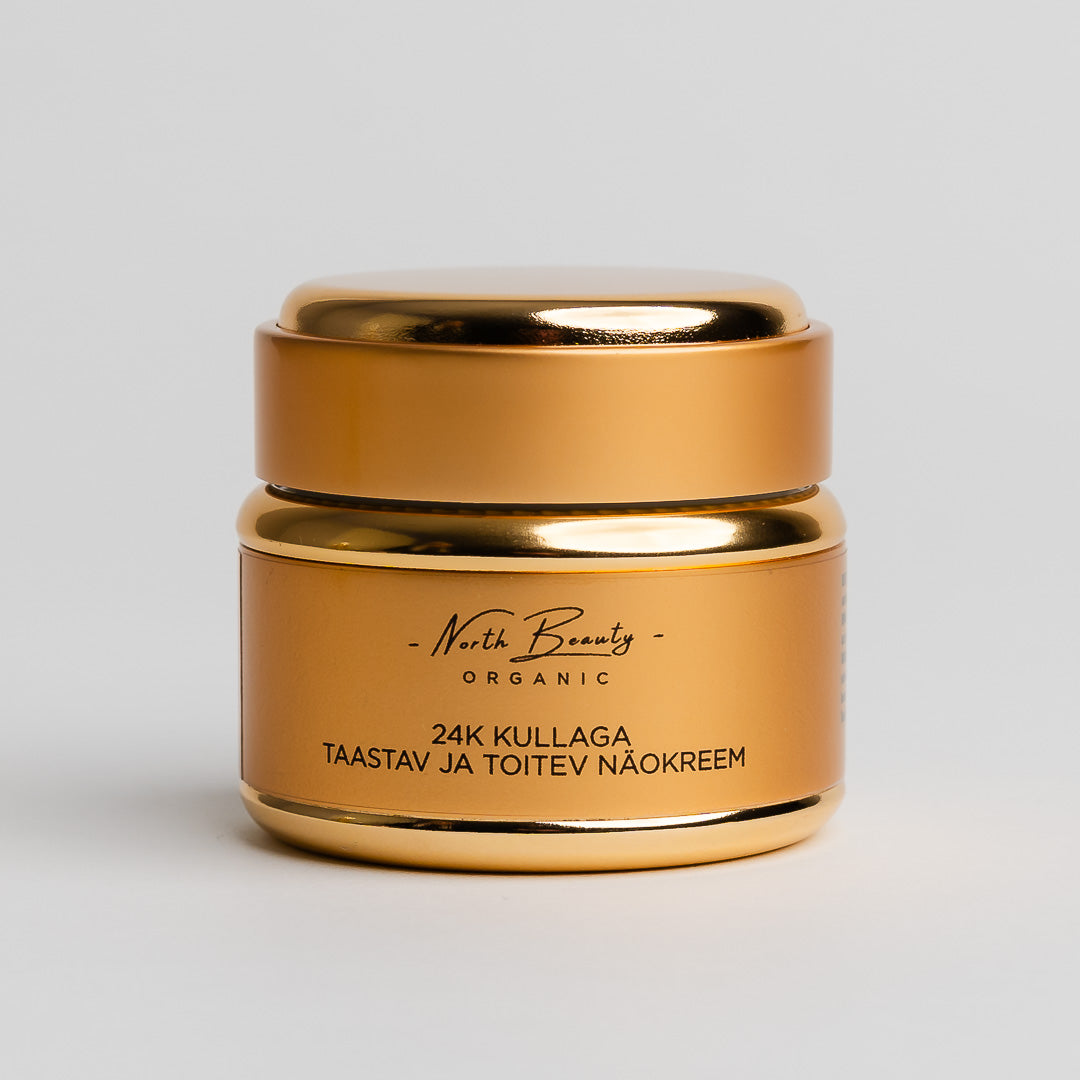 North Beauty Taastav ja Toitev Näokreem 24K Kullaga, 50ml