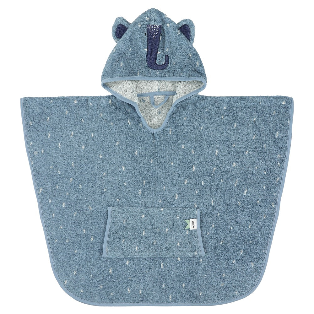 Trixie Baby kapuutsiga laste vanniponcho - Mrs Elephant
