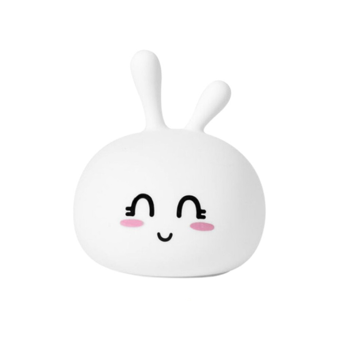 Rabbit & Friends Jänku Silikonist Öölamp Lamp - Valge