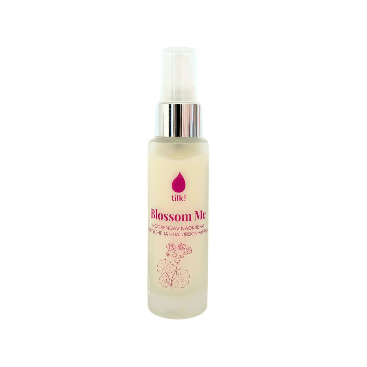 Tilk! Blossom Me Anti-Stress Noorendav Näokreem Kortslehe ja Hüaluroonhappega, 50 ml