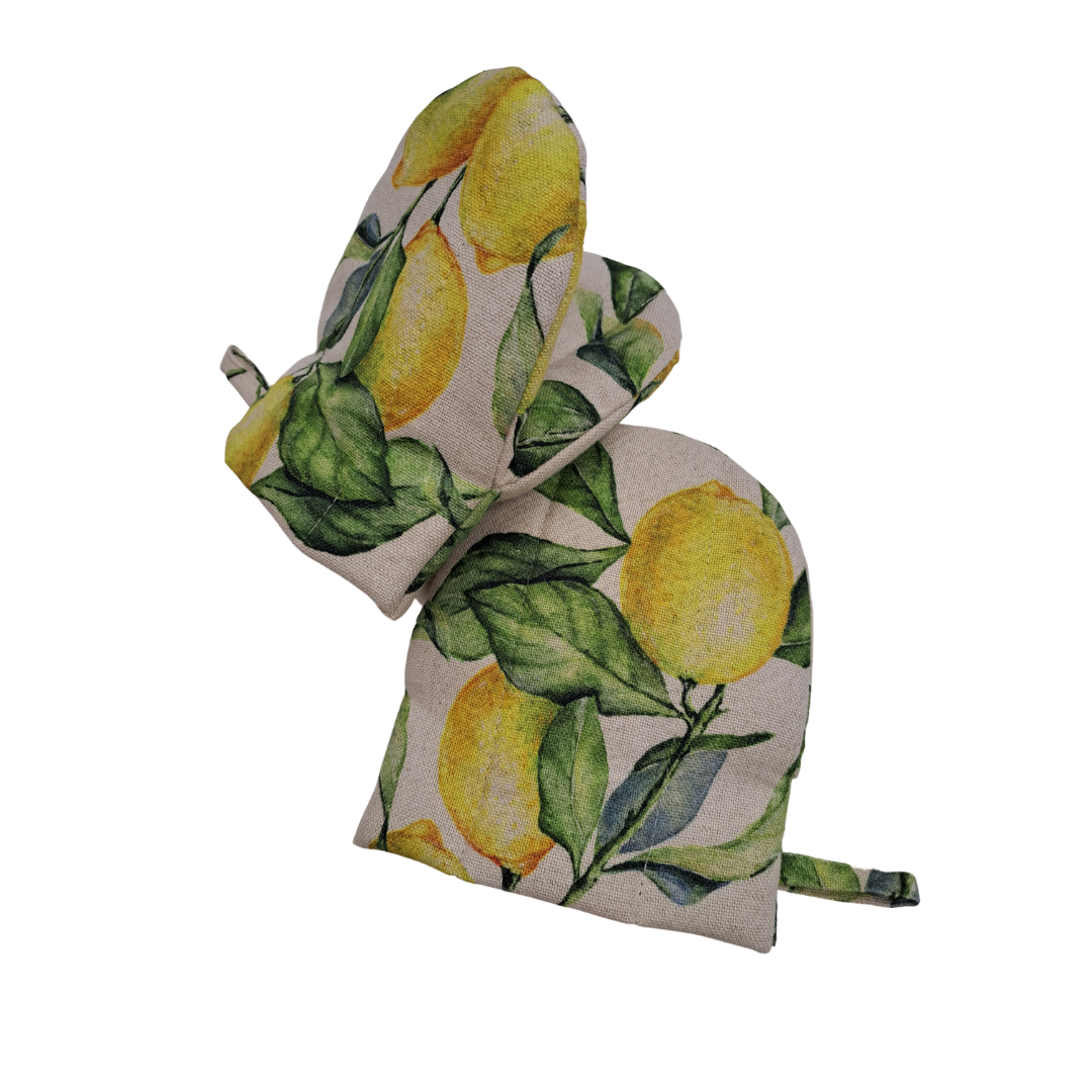 Hortensias Home Glove kaksoisvuorella - Lemon Linen