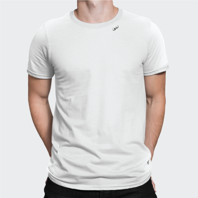 Embroidered Collar Organic Cotton T-shirt "Isa" (EE)